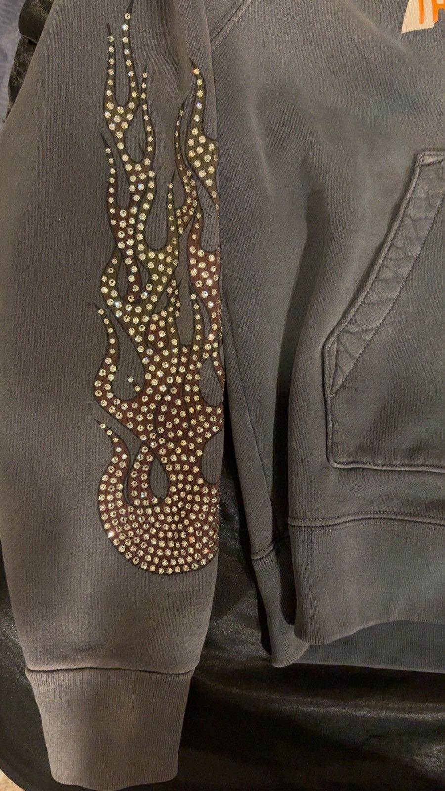 Amiri Amiri x TGCW Swarovski Crystal Flame Zip up Hoodie Size US M / EU 48-50 / 2 - 8 Thumbnail