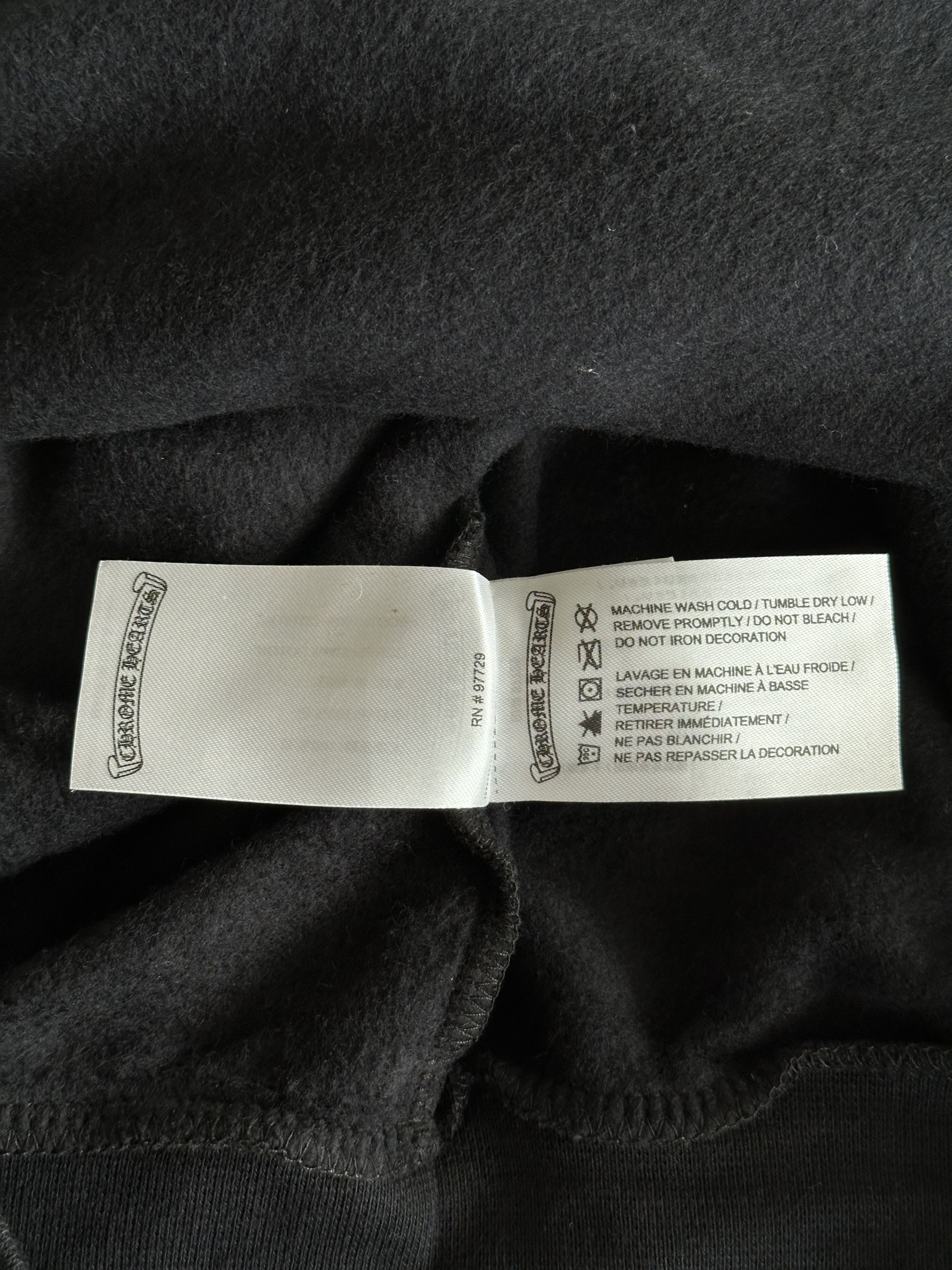 Chrome Hearts Chrome Hearts Black & Silver Script Logo Hoodie Size US XXS / EU 40 - 5 Thumbnail