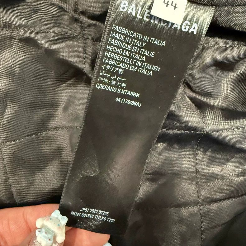 Balenciaga Balenciaga Black lock buckle full print polar fleece jacke Size US S / EU 44-46 / 1 - 7 Thumbnail