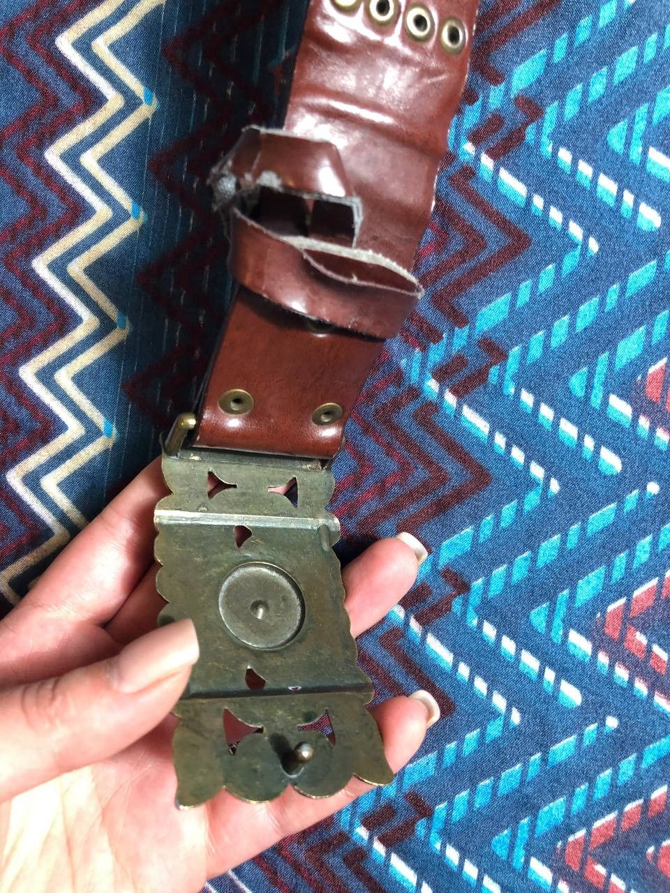 Vintage AVANT-GARDE LEATHER BELT RARE Size ONE SIZE - 4 Thumbnail