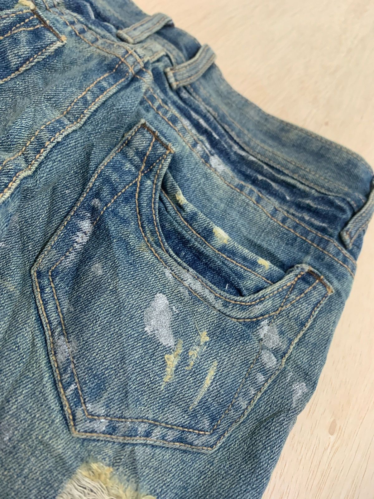 If Six Was Nine × Japanese Brand Distressed Jeans Flare L.A Denim Ifsixwasnine style bootcut Size US 29 - 6 Thumbnail