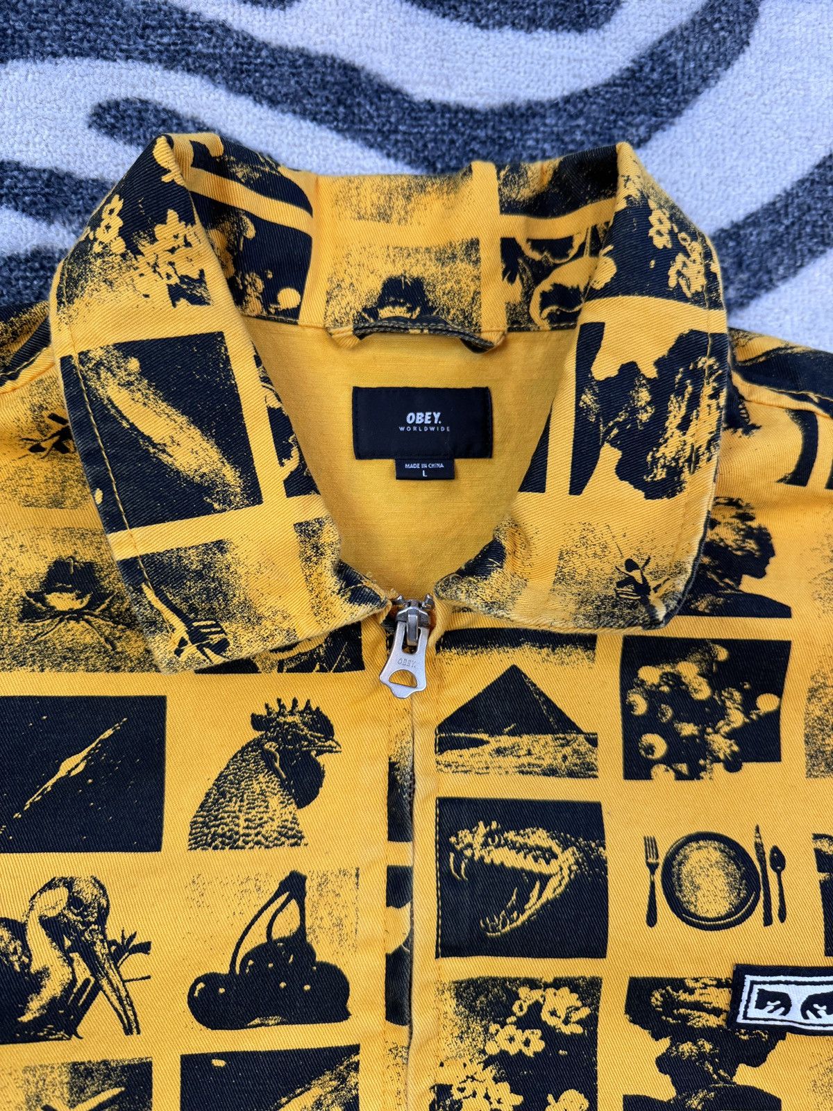 Obey Obey Chaos Jacket Yellow Size Large Size US L / EU 52-54 / 3 - 3 Thumbnail