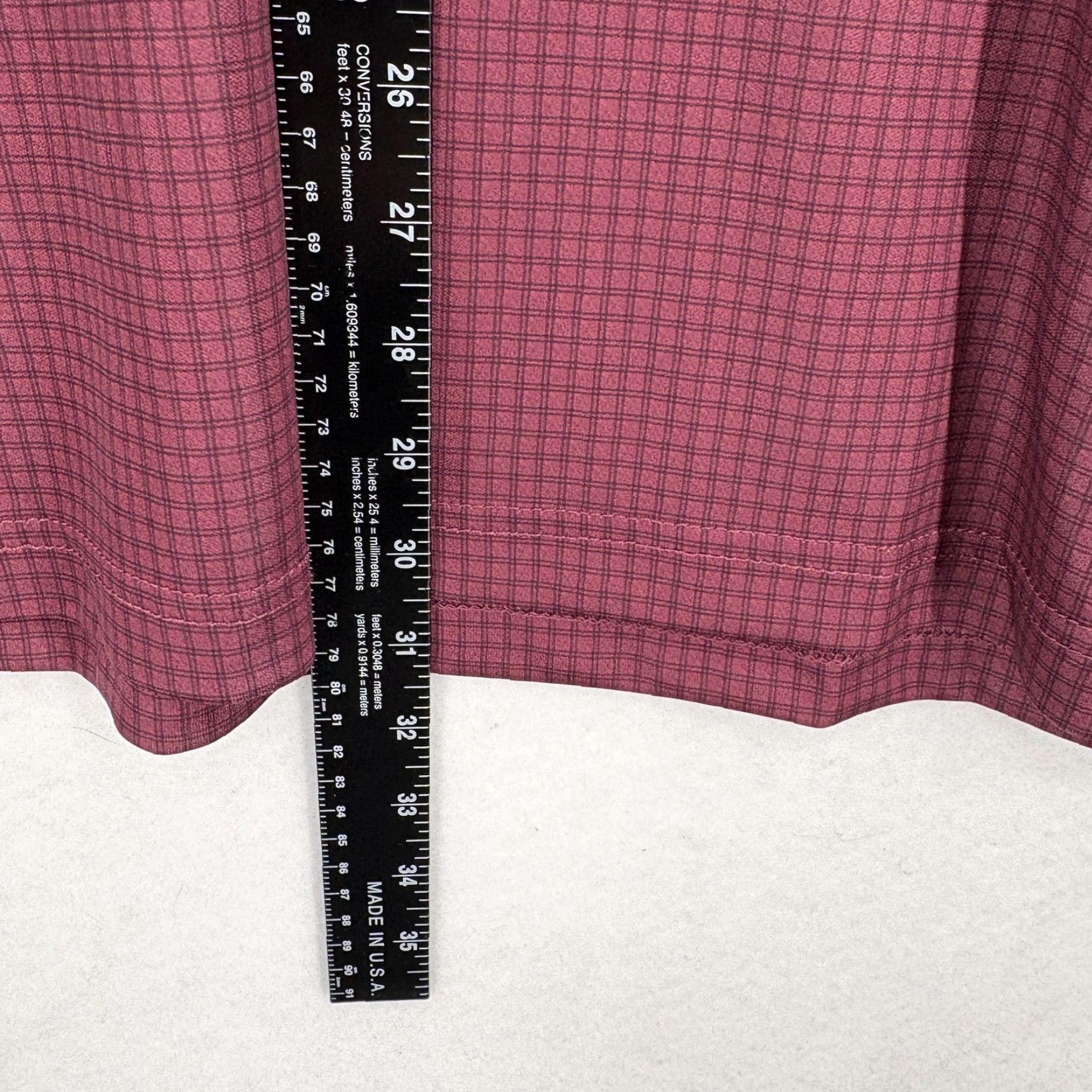 Vintage Grand Slam Performance Polo Shirt Mens 2XL Wine Red Check Golf UPF 50 Stretch Polo Shirt Mens 2XL Wine Red Check Golf UPF 50 Stretch Size US XXL / EU 58 / 5 - 7 Thumbnail
