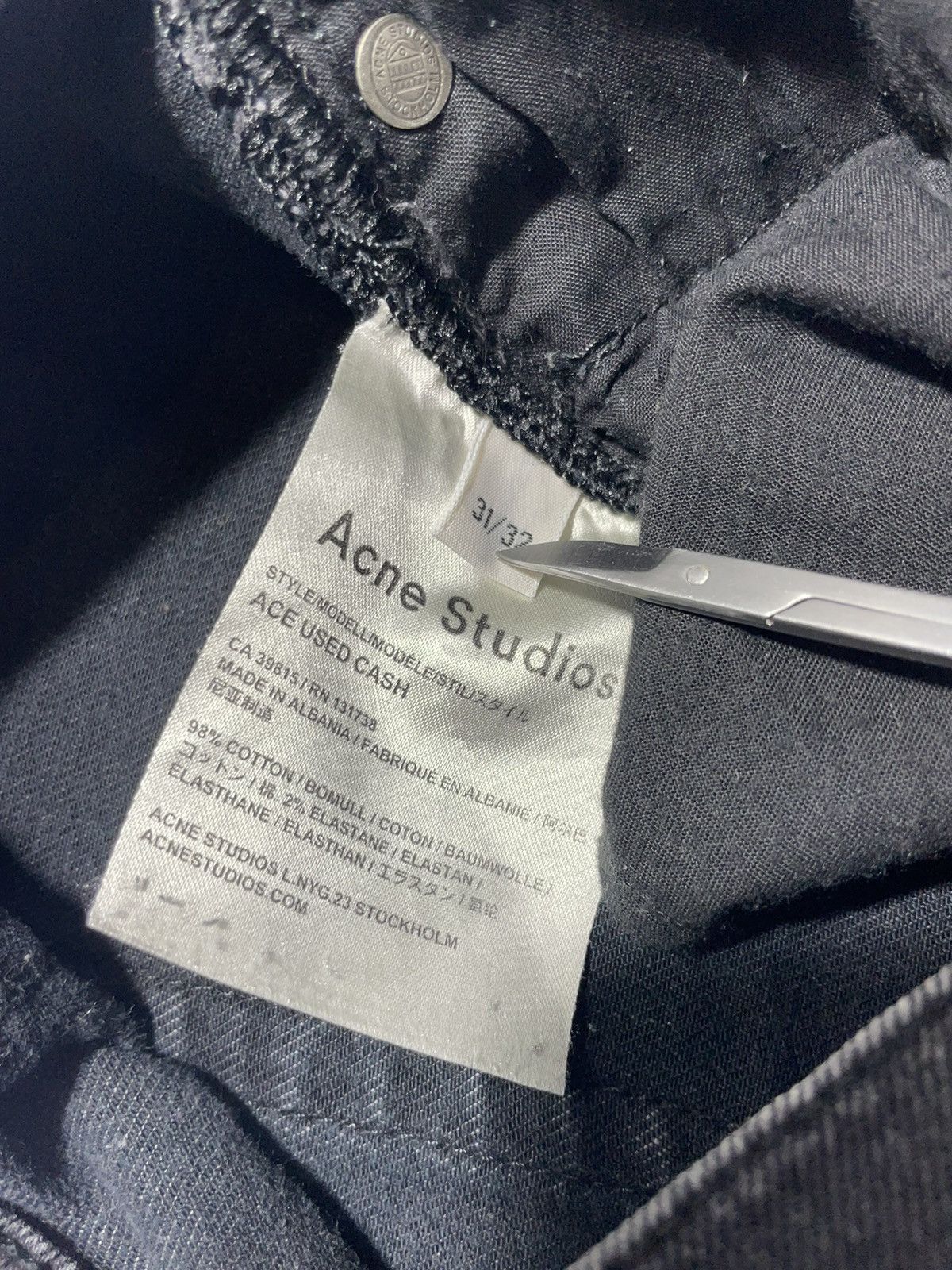 Acne Studios Acne Studios Ace Used Cash Pants Size US 31 - 11 Thumbnail