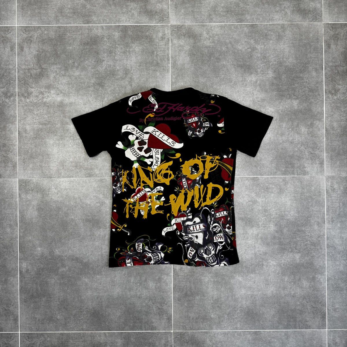 Ed Hardy Ed Hardy by Christian Audigier Skulls Tattoo Swag T-Shirt Size L / US 10 / IT 46 - 14 Thumbnail