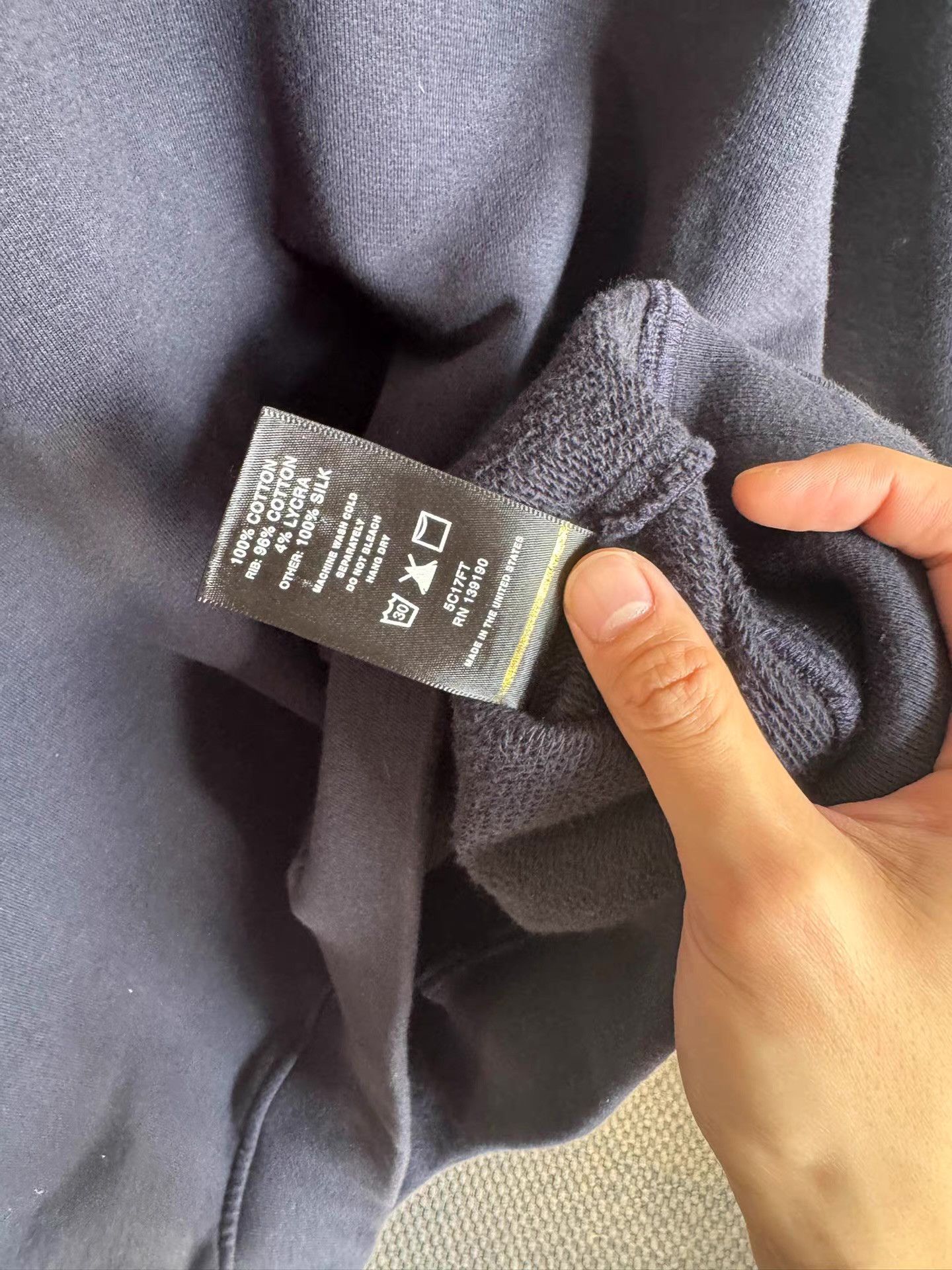 Fear of God Fear of God Main Line Navy Hoodie Q17 Size US M / EU 48-50 / 2 - 5 Thumbnail