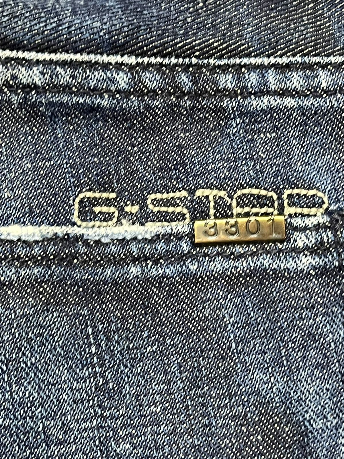 G-Star × Pharrell Vintage G-Star 3301 Grunge Distressed Denim Size US 31 - 8 Thumbnail