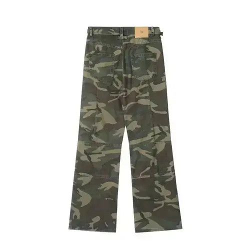Designer × Japanese Brand × Vintage hiphop camo flared faded pants Size US 30 / EU 46 - 4 Thumbnail