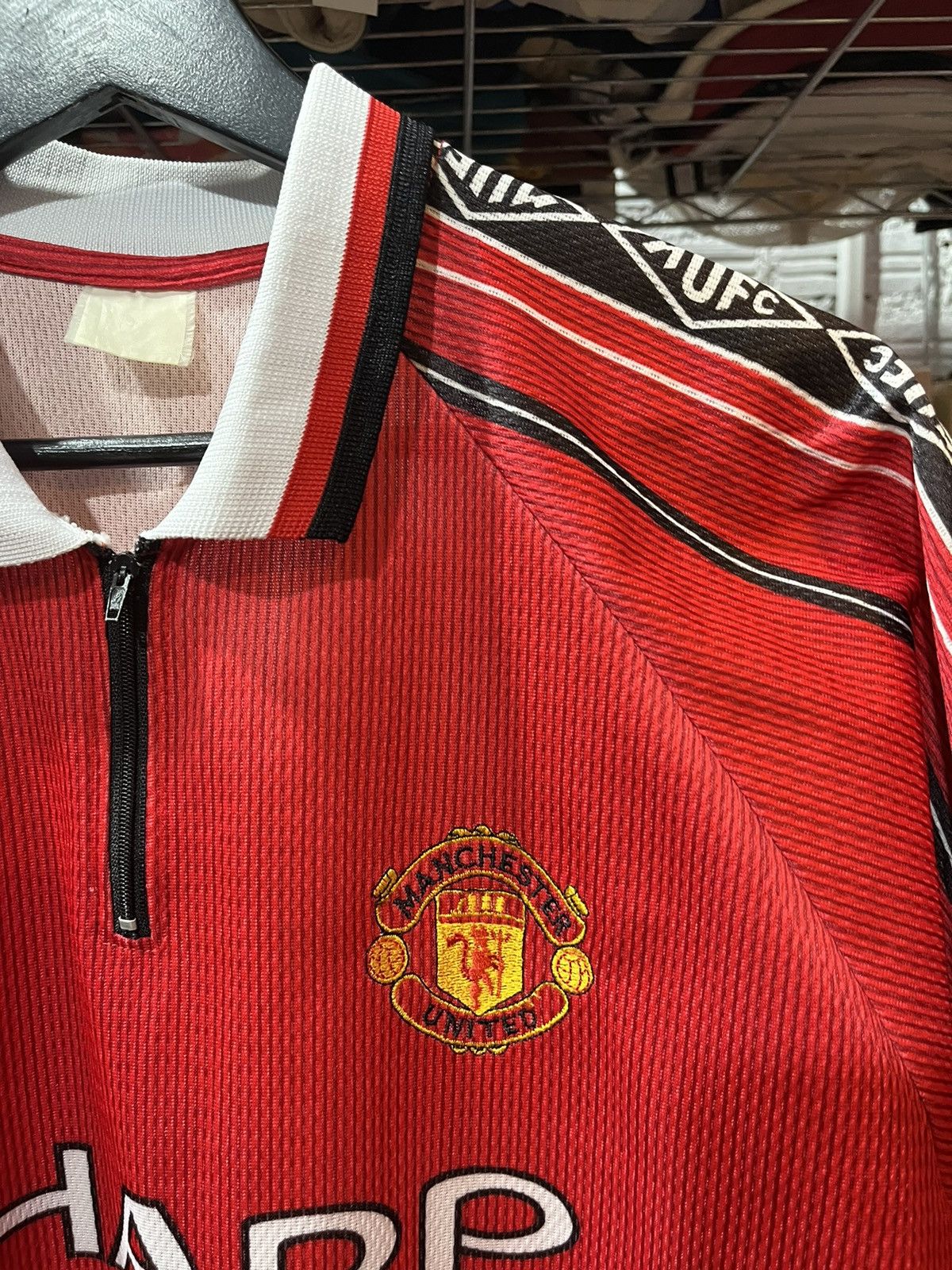 Vintage Manchester United MUFC Football Tee Bootleg 90s Size US L / EU 52-54 / 3 - 2 Thumbnail