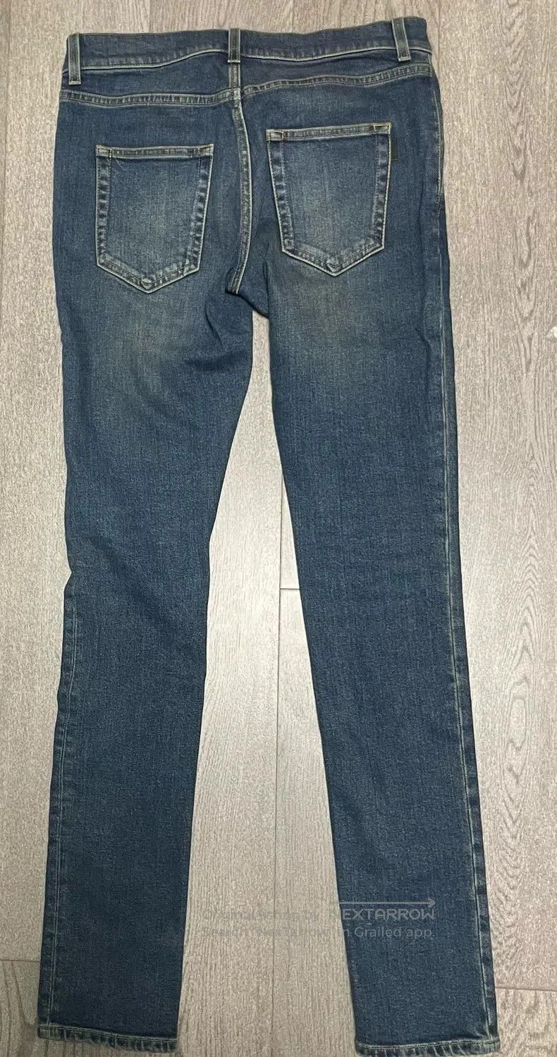 Saint Laurent Paris Saint Laurent SLP D02 Indigo Distressed Jeans. Size US 28 / EU 44 - 6 Thumbnail