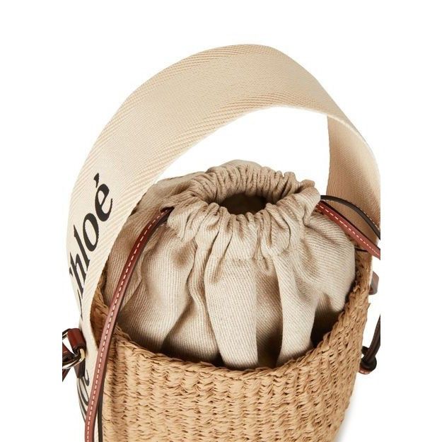 Chloe Chloe Small White Raffia Top Handle Bucket Bag New & Authent Size ONE SIZE - 6 Thumbnail