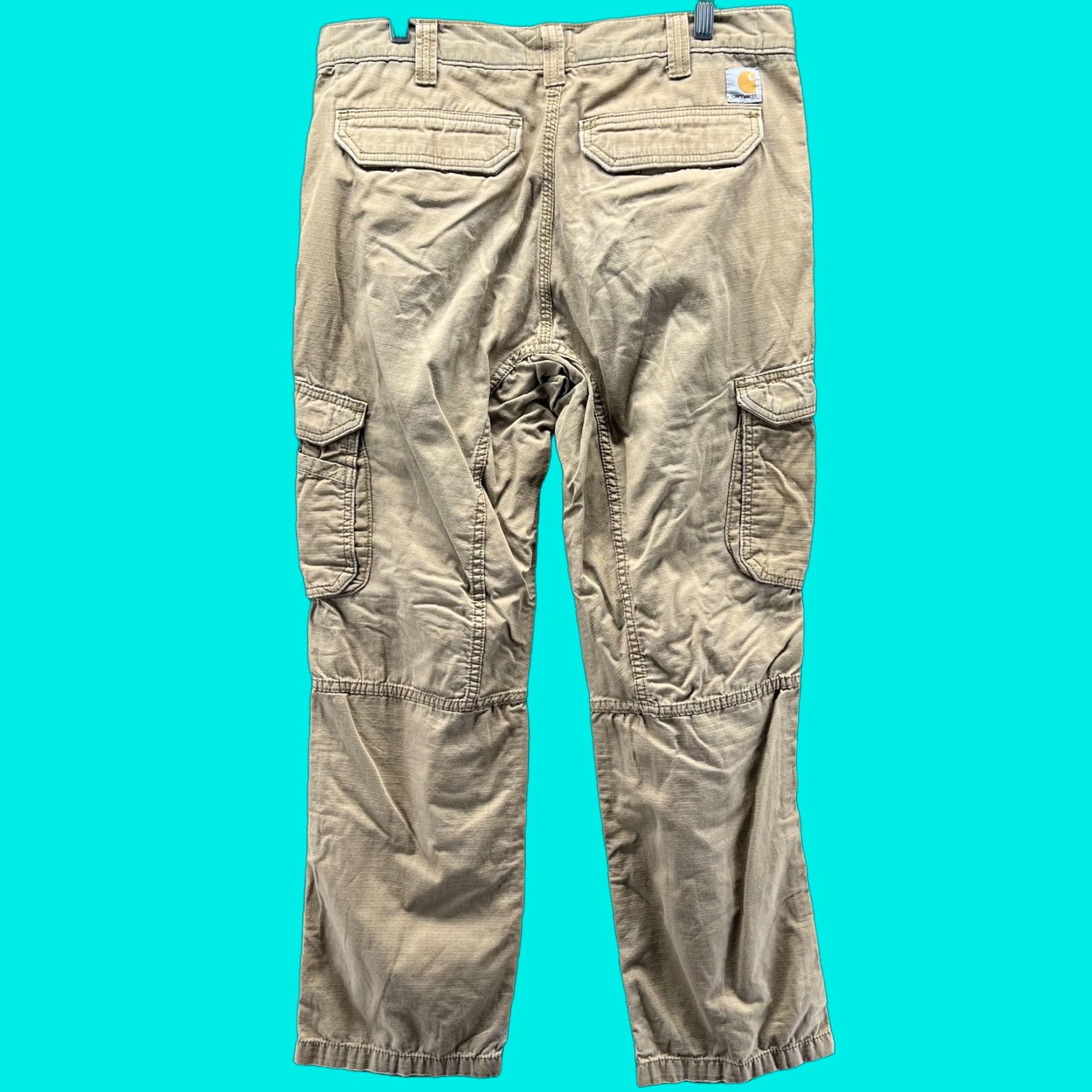 Carhartt Carhartt Force Cargo Pants Mens 34x32 Beige Relaxed Fit Workwear Utility Ripstop Pants Size US 34 / EU 50 - 1 Thumbnail