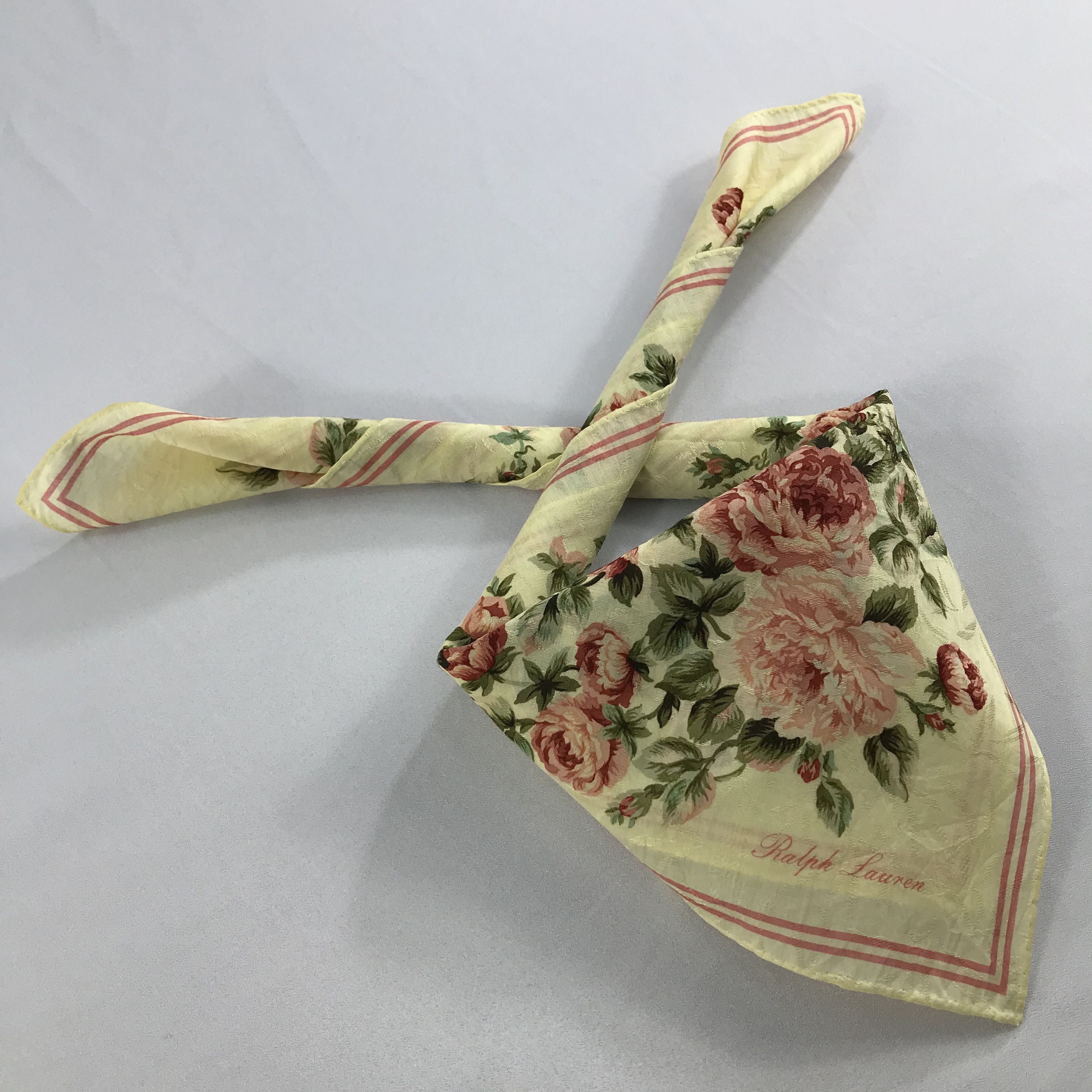 Ralph Lauren × Vintage Ralph Lauren Bandana / Handkerchief / Neckerchief - S2594 Size ONE SIZE - 4 Thumbnail