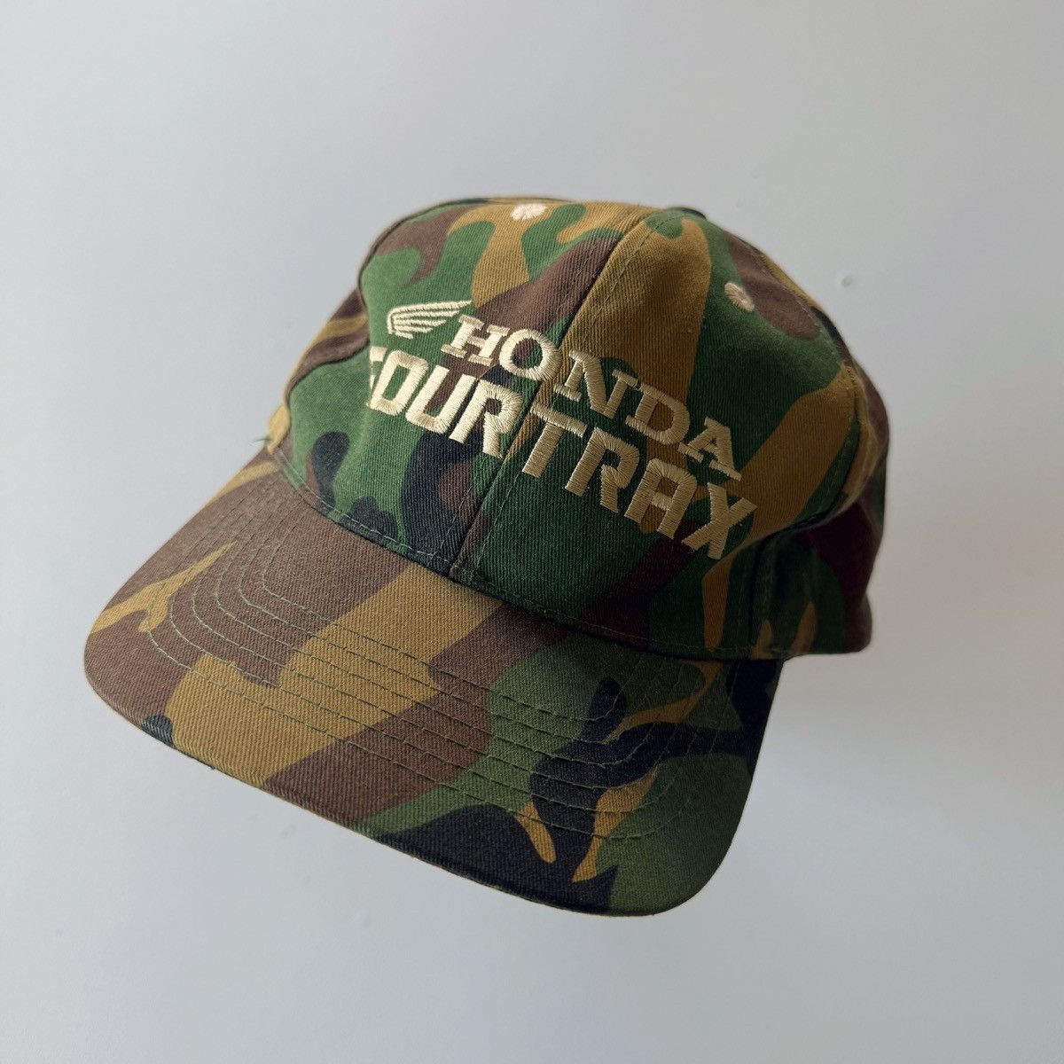 Honda 2000s Vintage Y2K Honda FourTrax ATV Camo Hat Size ONE SIZE - 3 Thumbnail