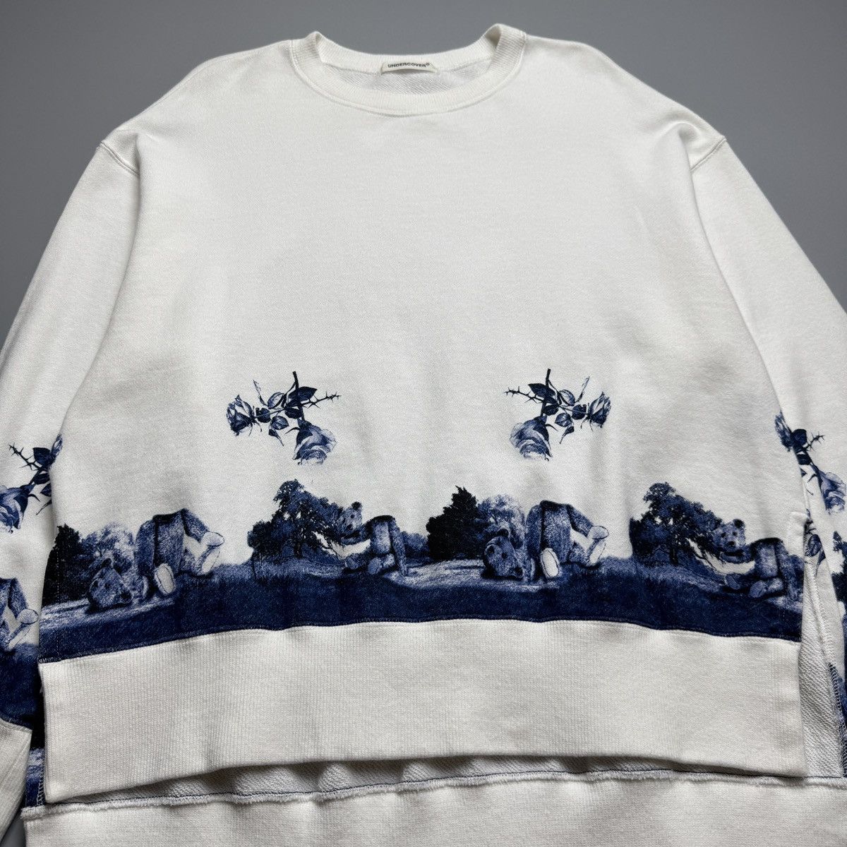 Undercover Undercover - AW/24 Graphic Print Layered Sweatshirt Size XS / US 0-2 / IT 36-38 - 7 Thumbnail