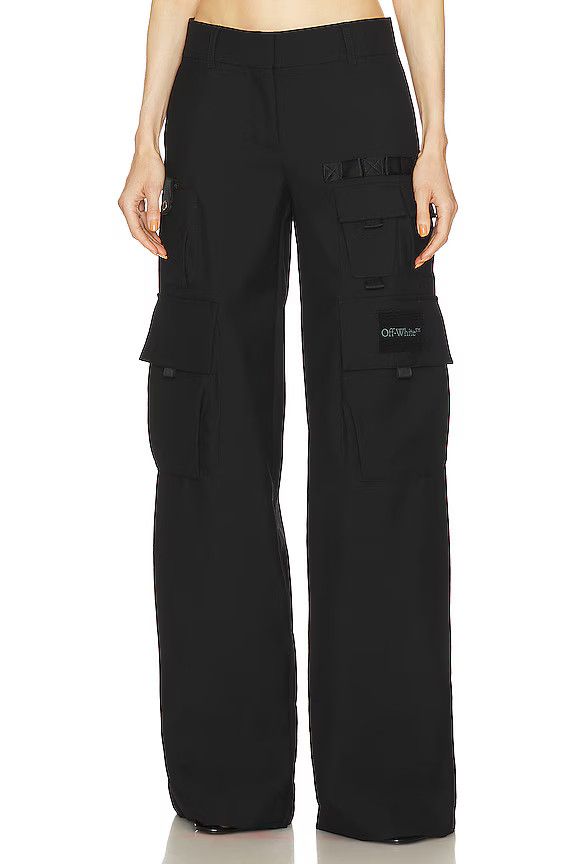 Off-White o1y1225 Cargo Pant in Black Size 27" / US 4 / IT 40 - 1 Thumbnail