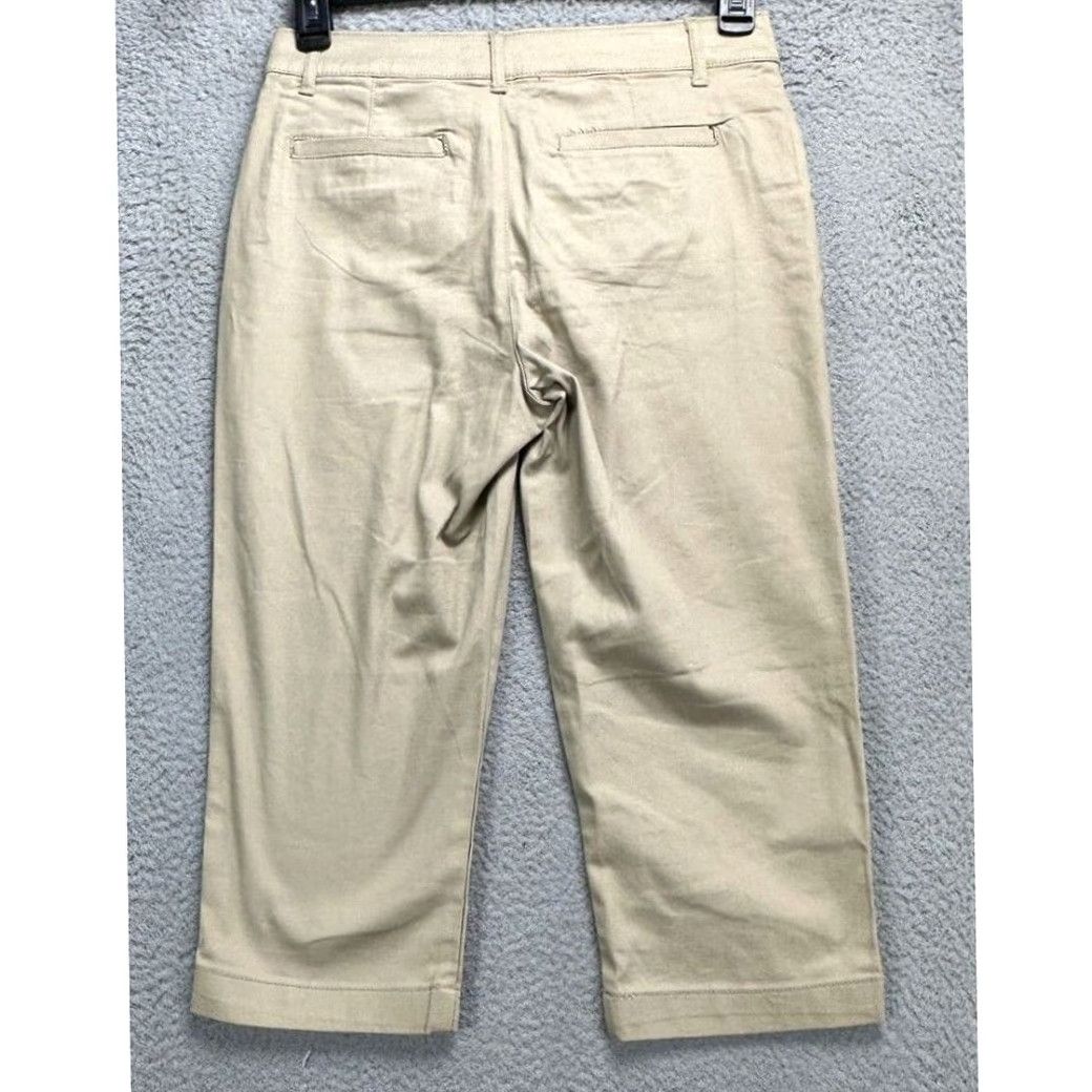 Vintage VINTAGE St. Johns Bay Pants Womens 6 Beige Chino Capri Mid Rise Straight Ladies NEW Size 28" / US 6 / IT 42 - 2 Thumbnail