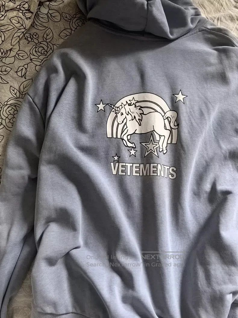 Vetements Vetements Unicorn Hoodie Blue Size Small. Size US S / EU 44-46 / 1 - 2 Thumbnail