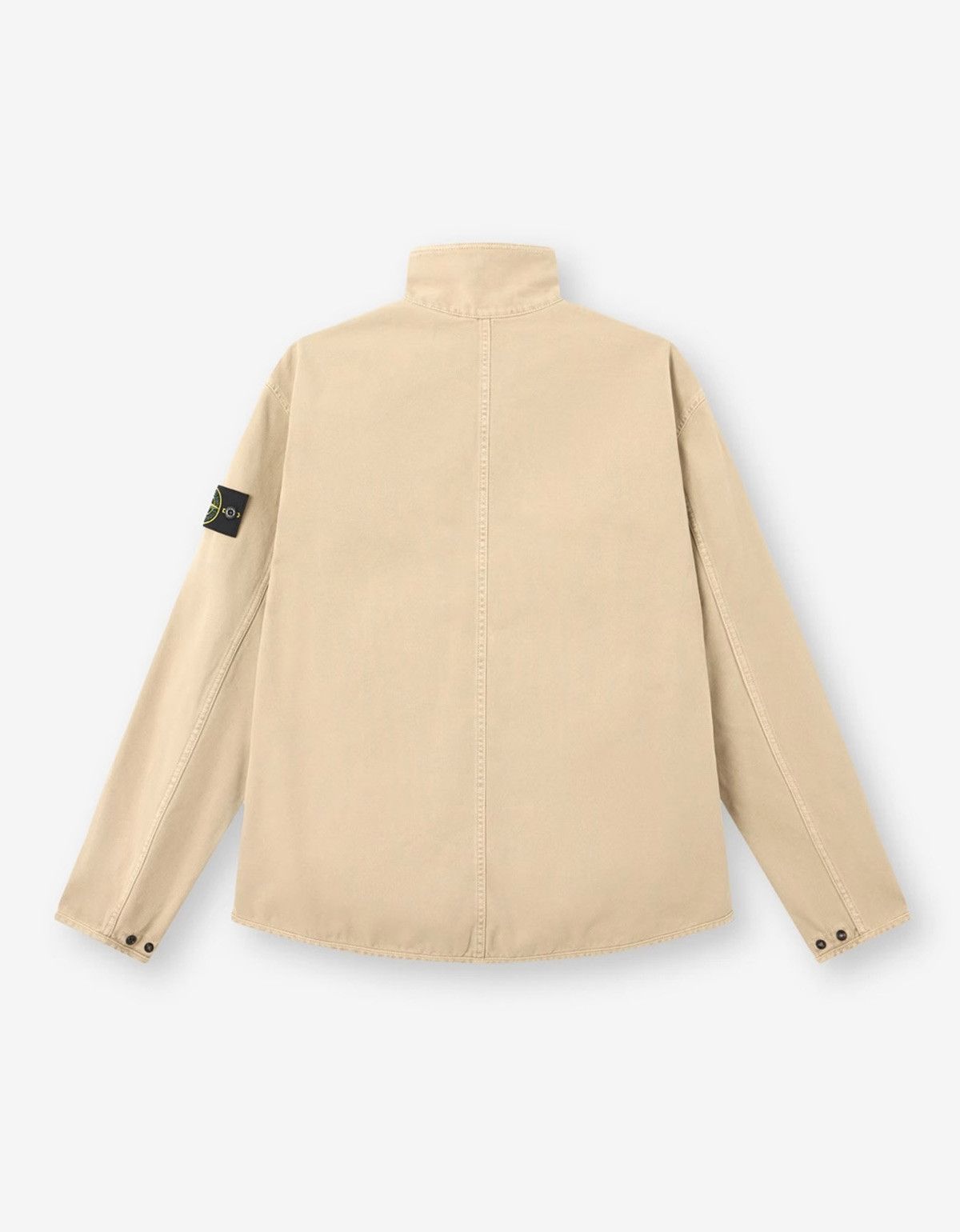 Stone Island Stone Island Beige 'Old' Effect Overshirt Size US L / EU 52-54 / 3 - 2 Thumbnail
