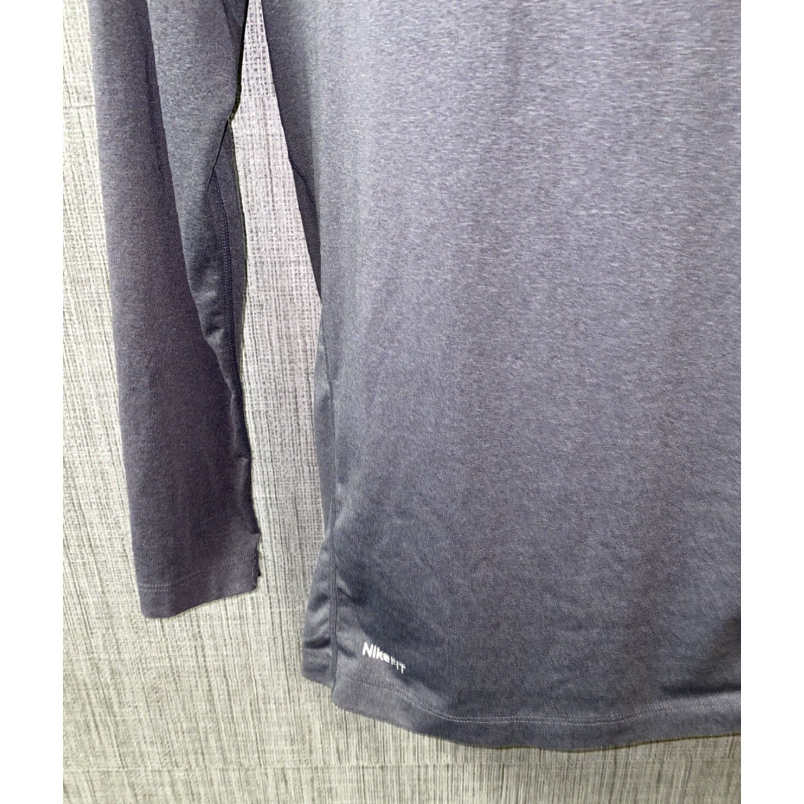 Nike Nike Pro Mens Athletic Long Sleeve Compression Shirt XL Gray Activewear Size US XL / EU 56 / 4 - 3 Thumbnail