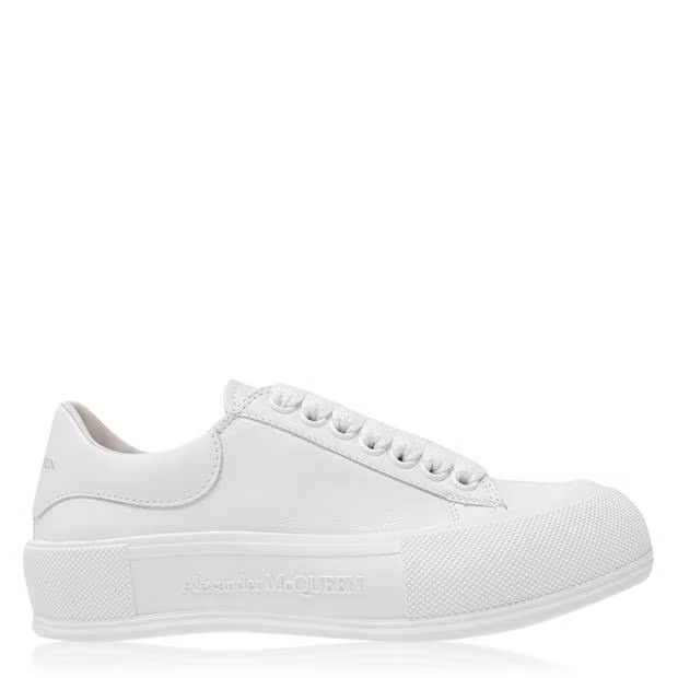 o1g2r1mq0824 Leather Plimsole Sneakers in White