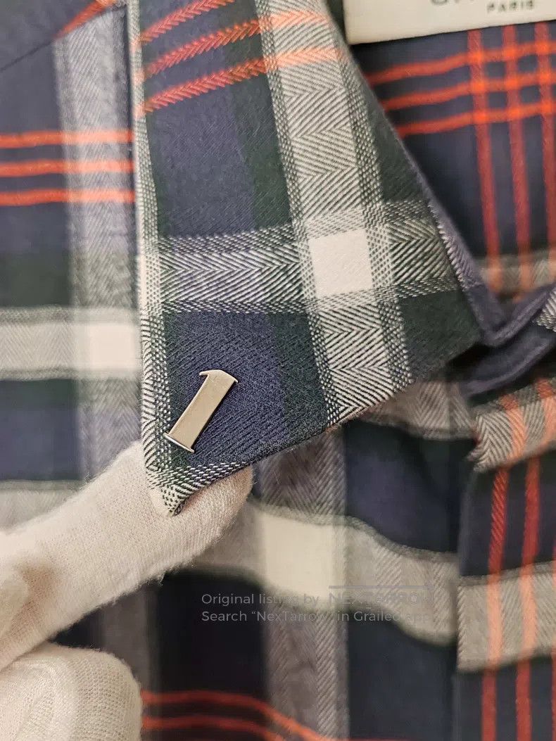 Givenchy Givenchy Size 41 Men's Flannel Plaid Shirt Size US S / EU 44-46 / 1 - 4 Thumbnail