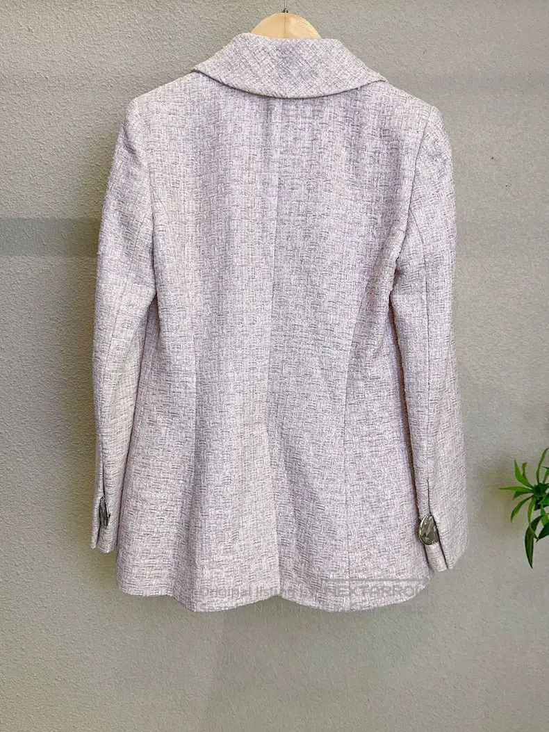 Chanel Chanel Airport show pink knitted suit jacket Size XS / US 0-2 / IT 36-38 - 2 Thumbnail