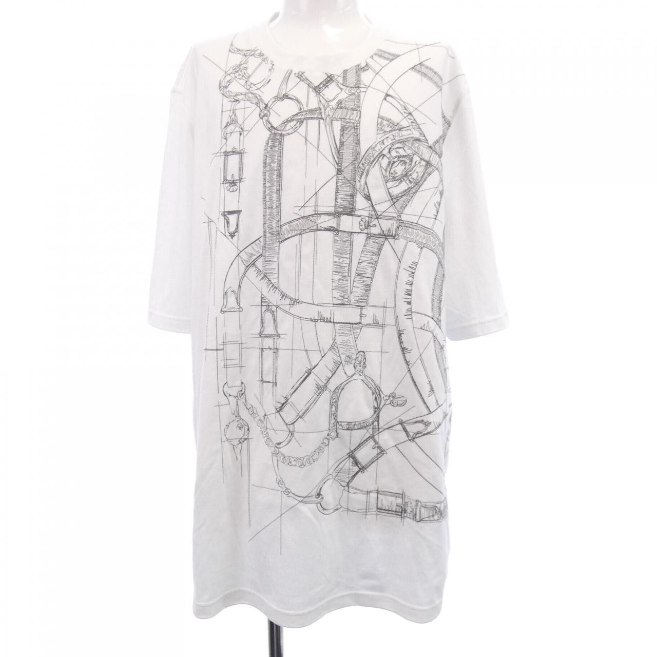 Hermes Hermes Hermes Cavalcadour Griffonne Cotton T Shirt XXL Textile T-Shirts DUTY FREE for USA Size ONE SIZE - 1 Thumbnail