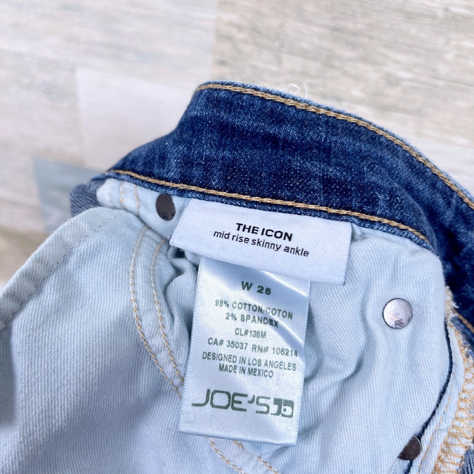 Other Joes Jeans The Icon Mid Rise Skinny Ankle Womens 25 Size 25" / US 0 / IT 36 - 8 Thumbnail