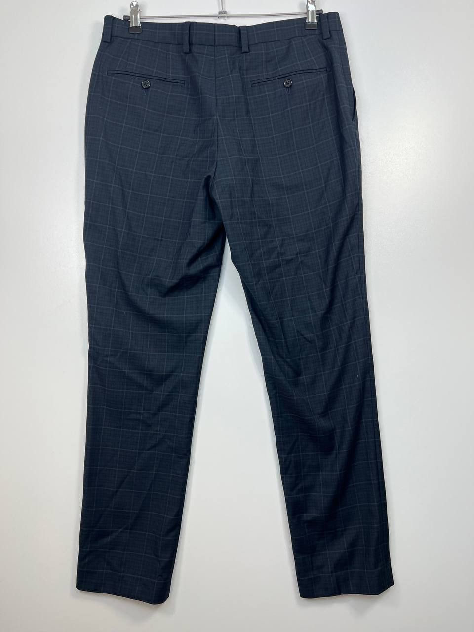 NEXT Next Tailoring Mens Dress Pants Blue Check Trousers Sz 34x34 Size US 34 / EU 50 - 6 Thumbnail