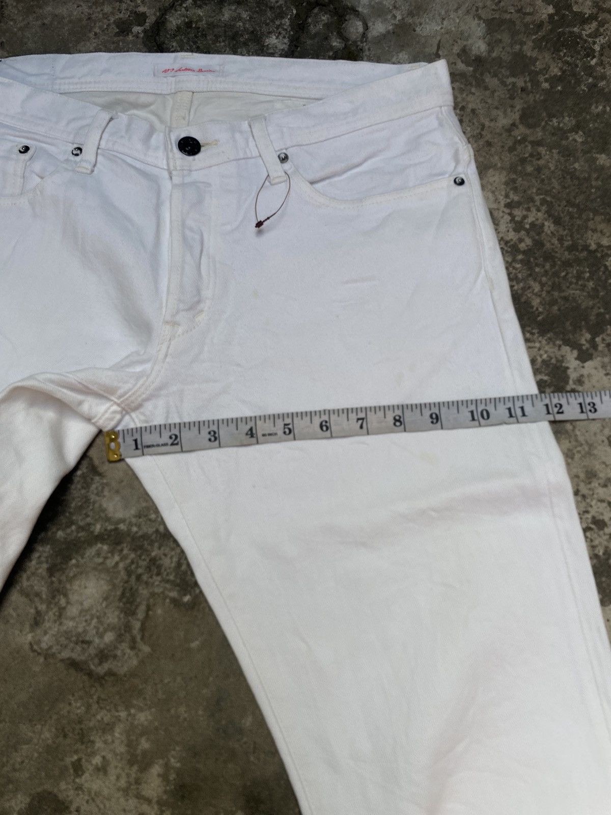 NANO universe Nano Universe Sartoria Denim Slim Cut White Selvedge Size US 33 - 10 Thumbnail