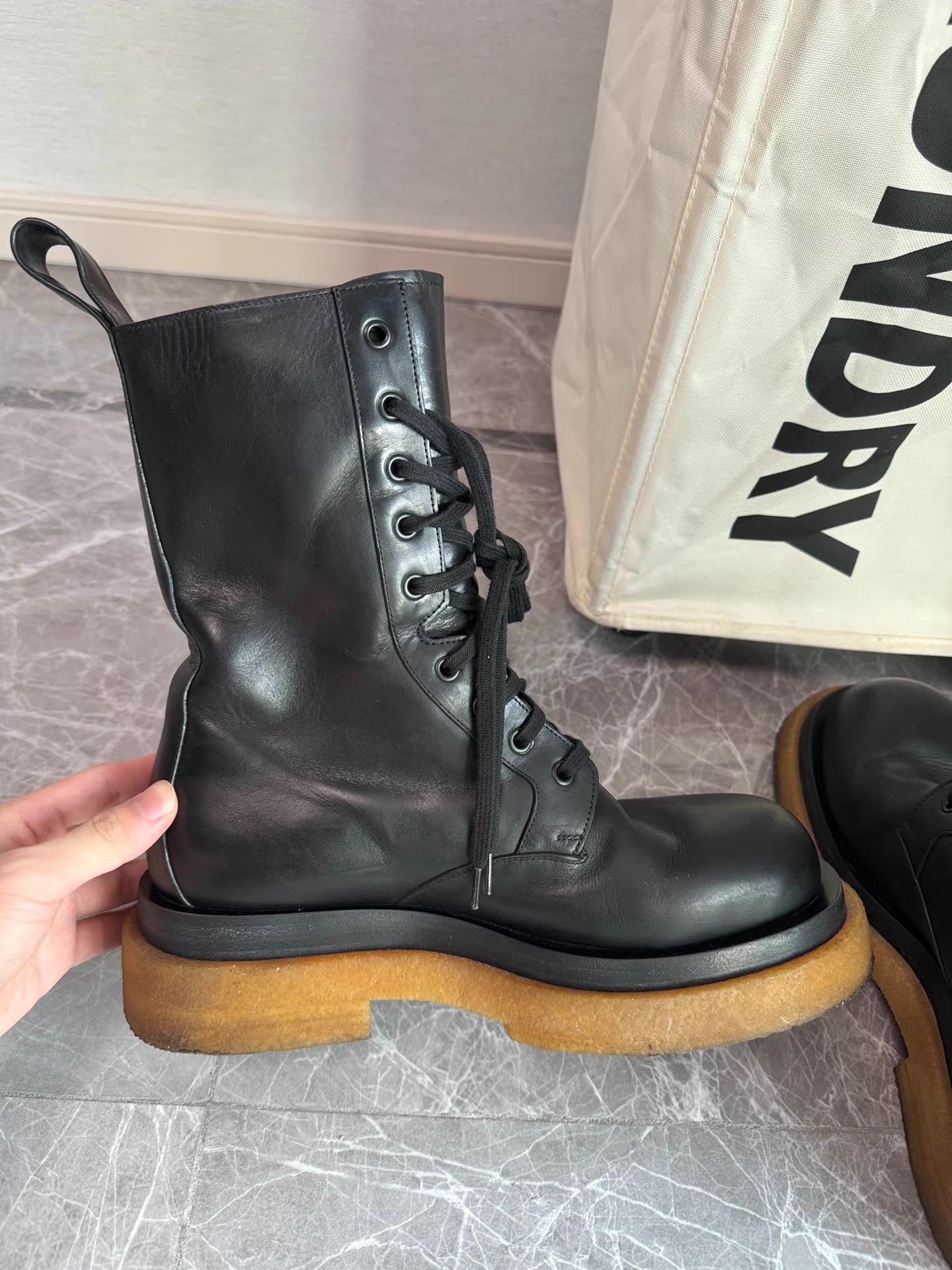 Bottega Veneta Bottega Veneta Lug Combat Boots K6 Size US 7 / EU 40 - 6 Thumbnail