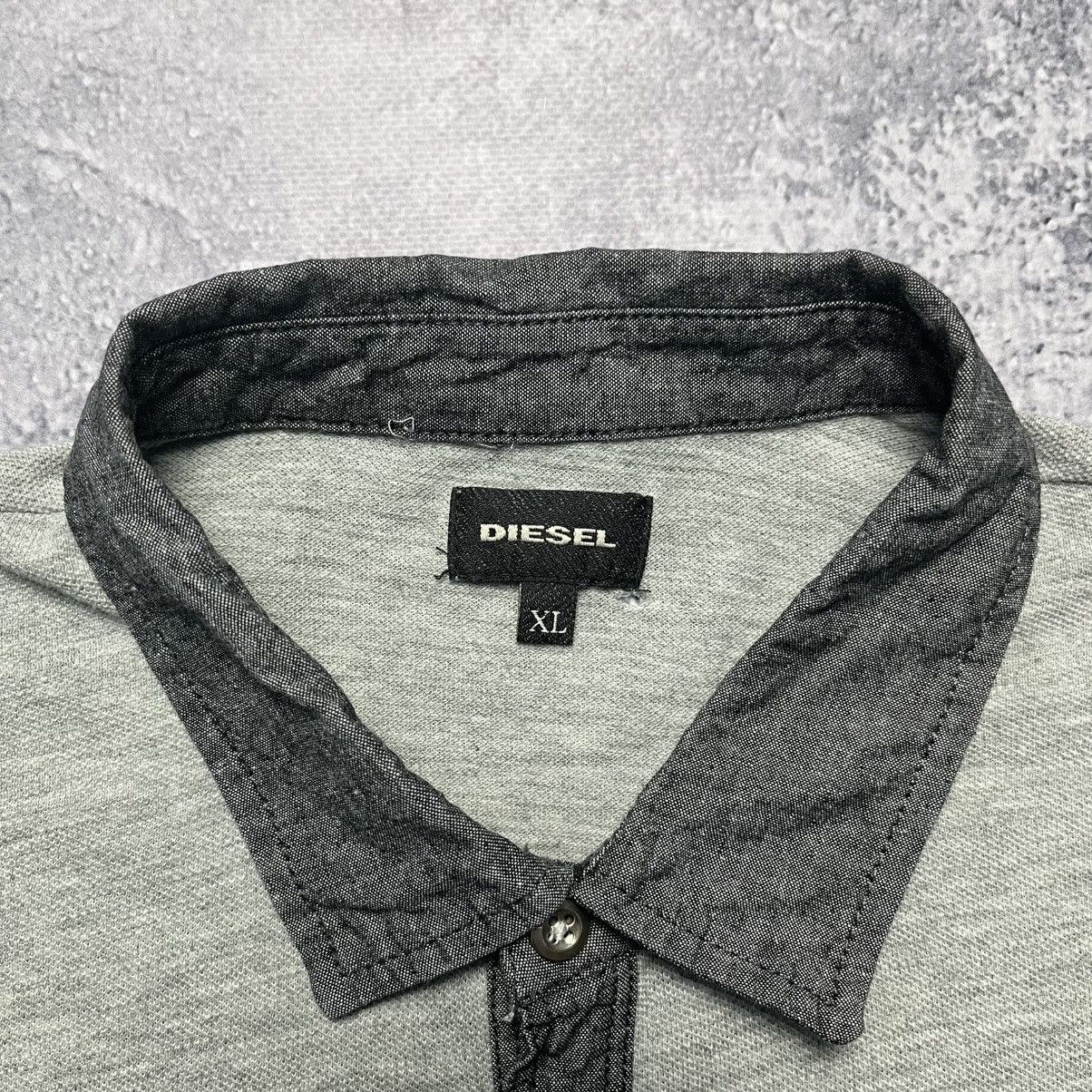 Diesel × Vintage Vintage Diesel Tee Polo Shirt Y2K Avant-Garde Size US XL / EU 56 / 4 - 3 Thumbnail
