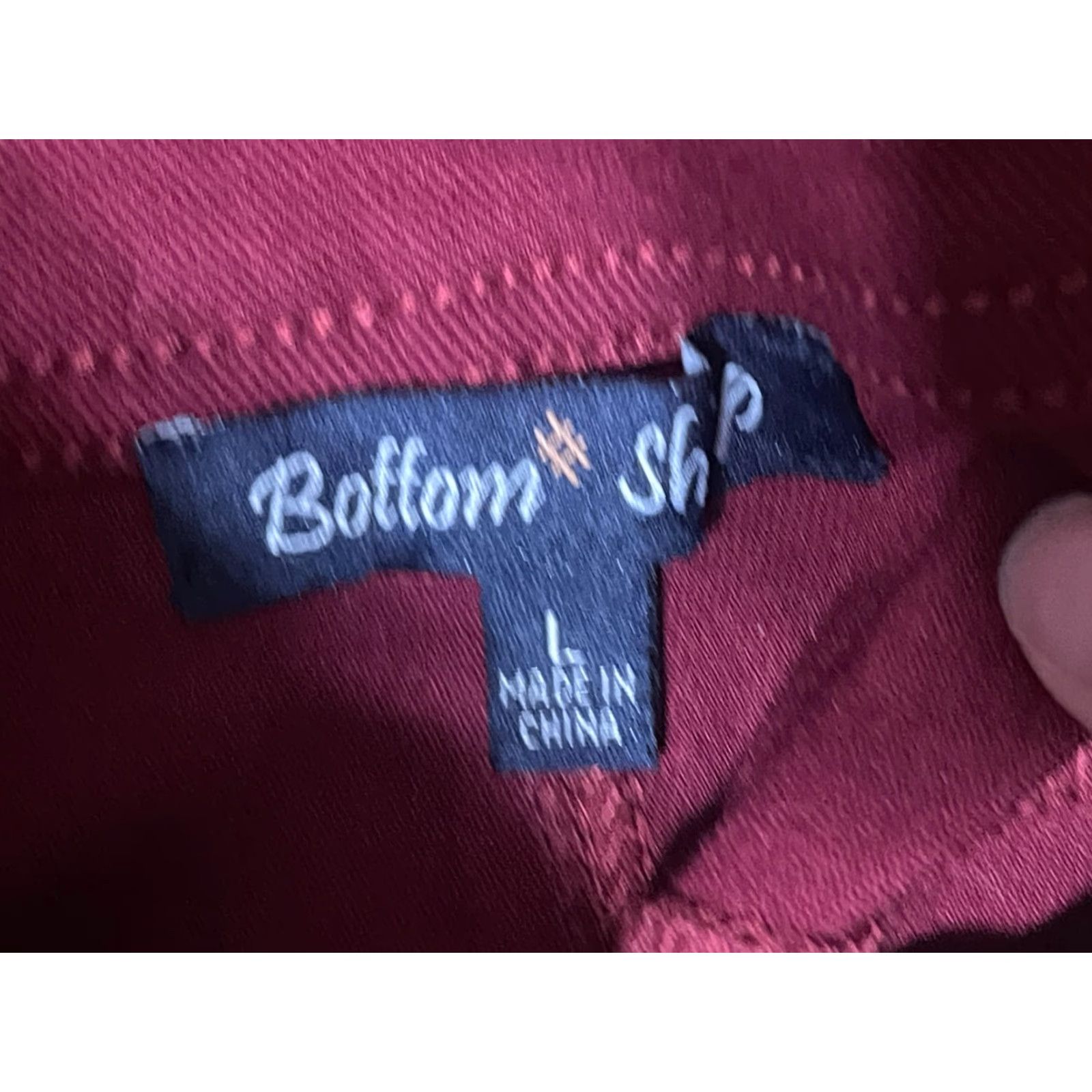 Vintage Bottom Sharp Pants Women's Large Red Skinny Zip Pockets Casual Travel Size 36" / US 14 / IT 50 - 6 Thumbnail