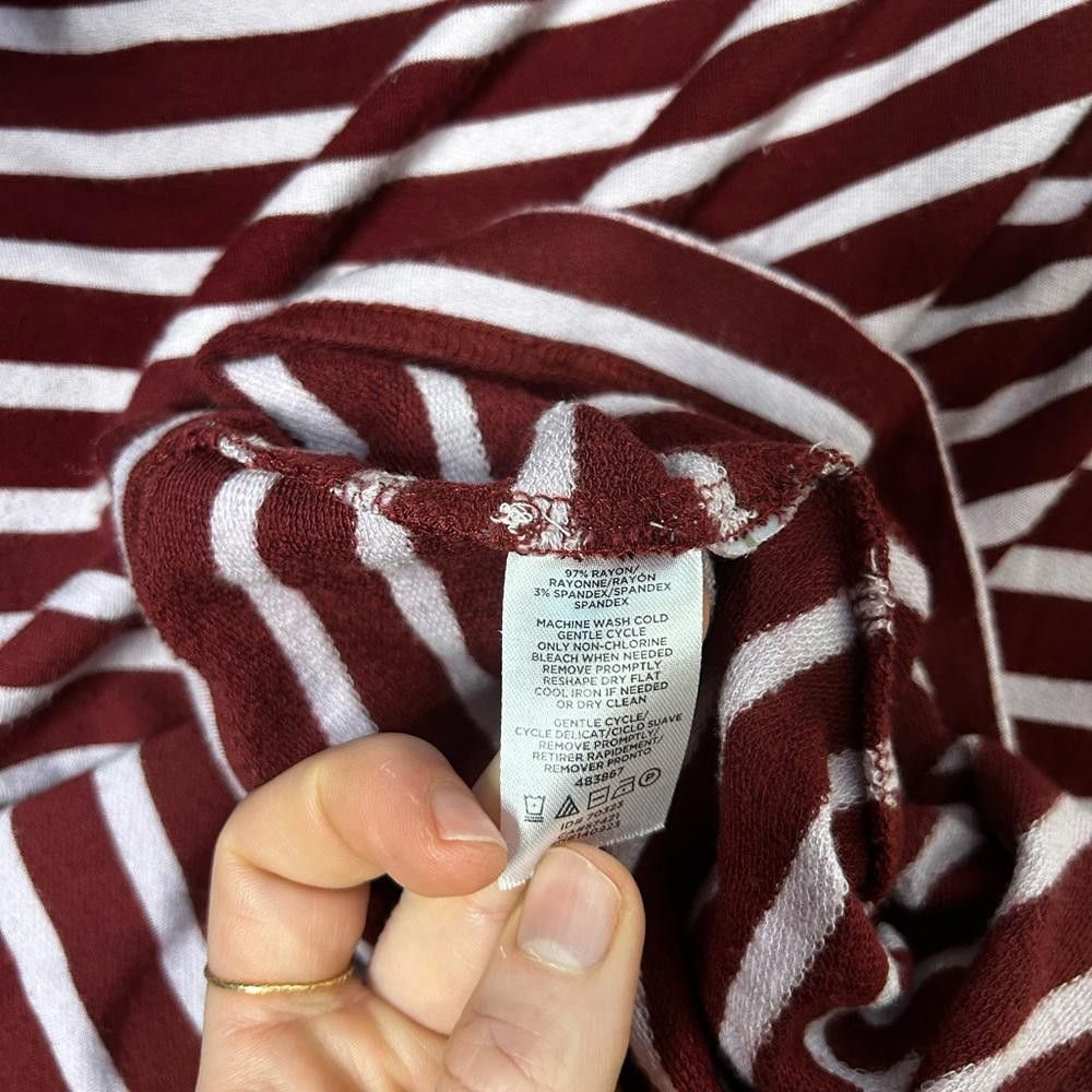 Designer Lou & Grey l Maroon & Pink Tee Dress Medium Size M / US 6-8 / IT 42-44 - 8 Thumbnail