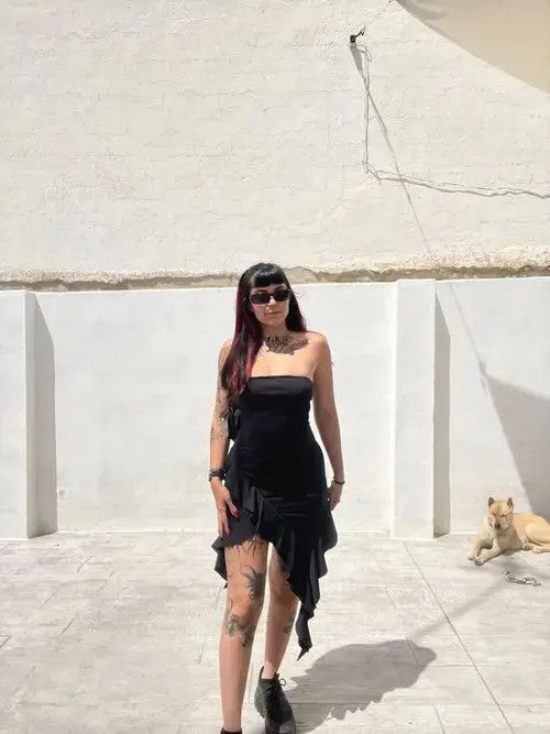 Designer Mini vintage summer cute dress y2k aesthetic Size M / US 6-8 / IT 42-44 - 2 Thumbnail