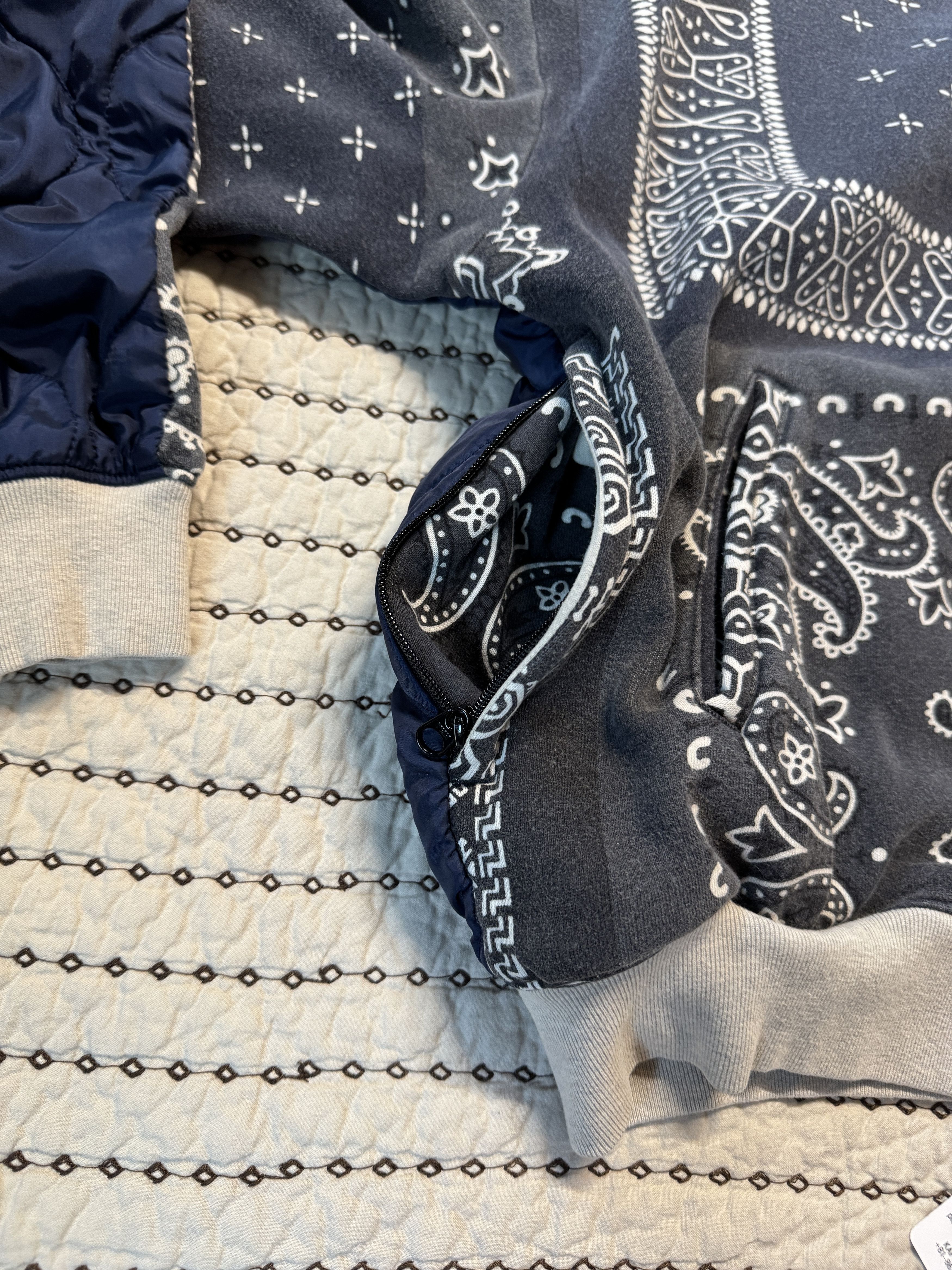 Kapital KAPITAL FLEECE BANDANA PRINT BIVOUAC HOODED SWEATSHIRT SZ 3 Size US L / EU 52-54 / 3 - 8 Thumbnail