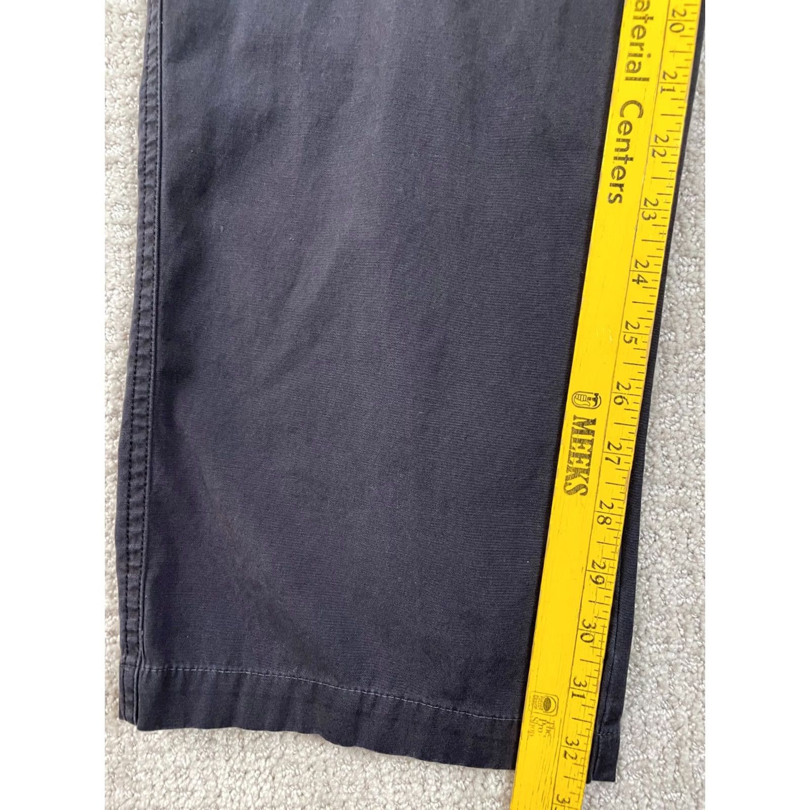 Orvis Orvis Pants Men Size 38 Black Canvas Elastic Waist Jogger Drawstring Hiking Work Seasonal Fall Winter Spring Straight Leg Regular Fit Mens Size US 38 / EU 54 - 2 Thumbnail