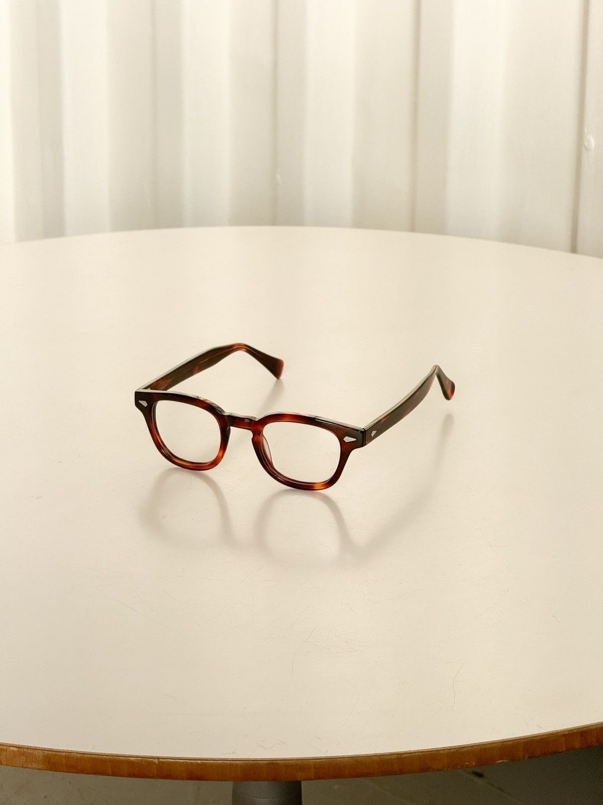 Vintage Vintage Amber Tortoise Eyeglasses Tart Arnel Style 44-22 5¾ Size 44 - 4 Thumbnail