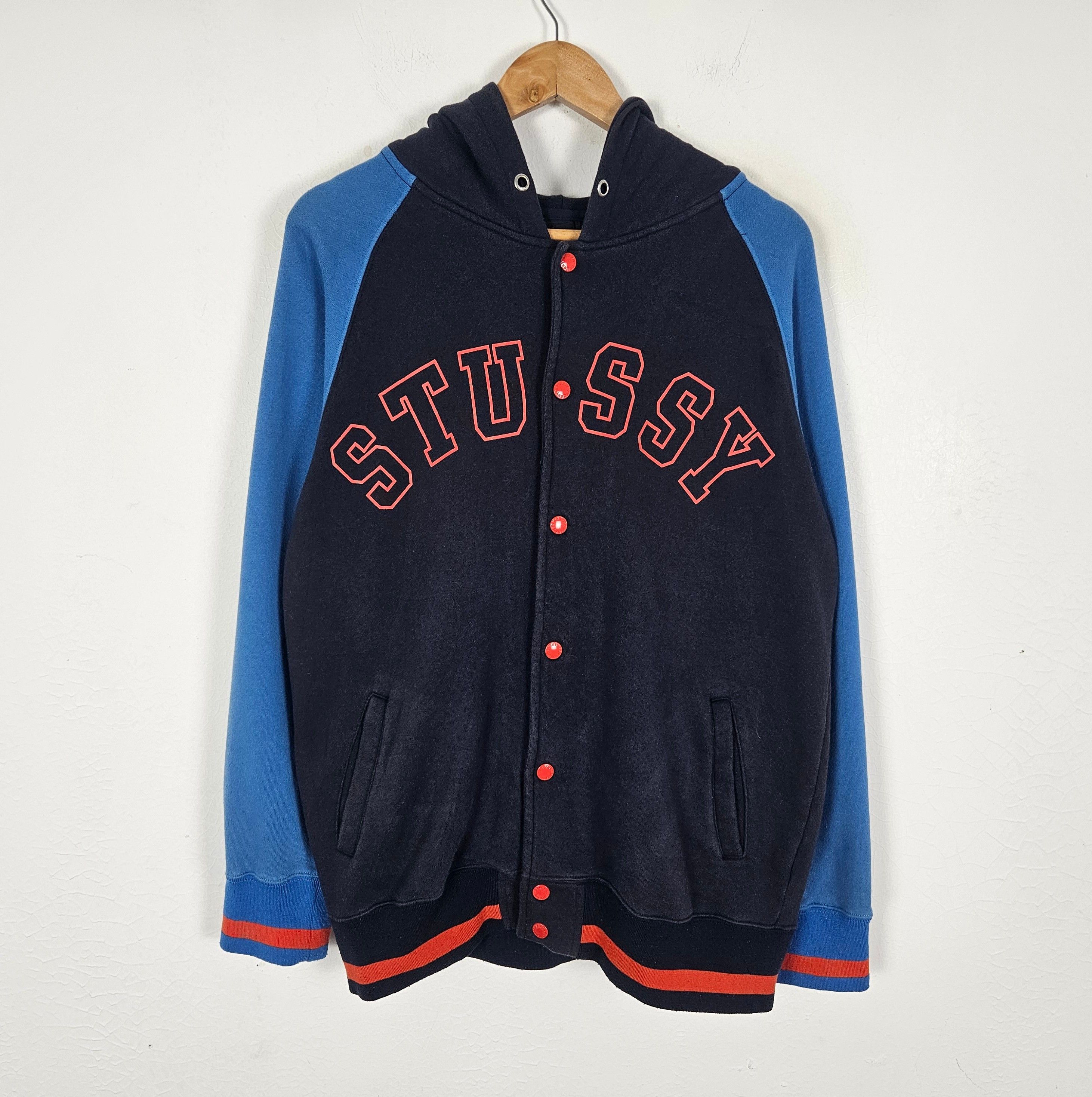 Stussy Vintage Stussy Varsity Hoodie Size US M / EU 48-50 / 2 - 2 Thumbnail