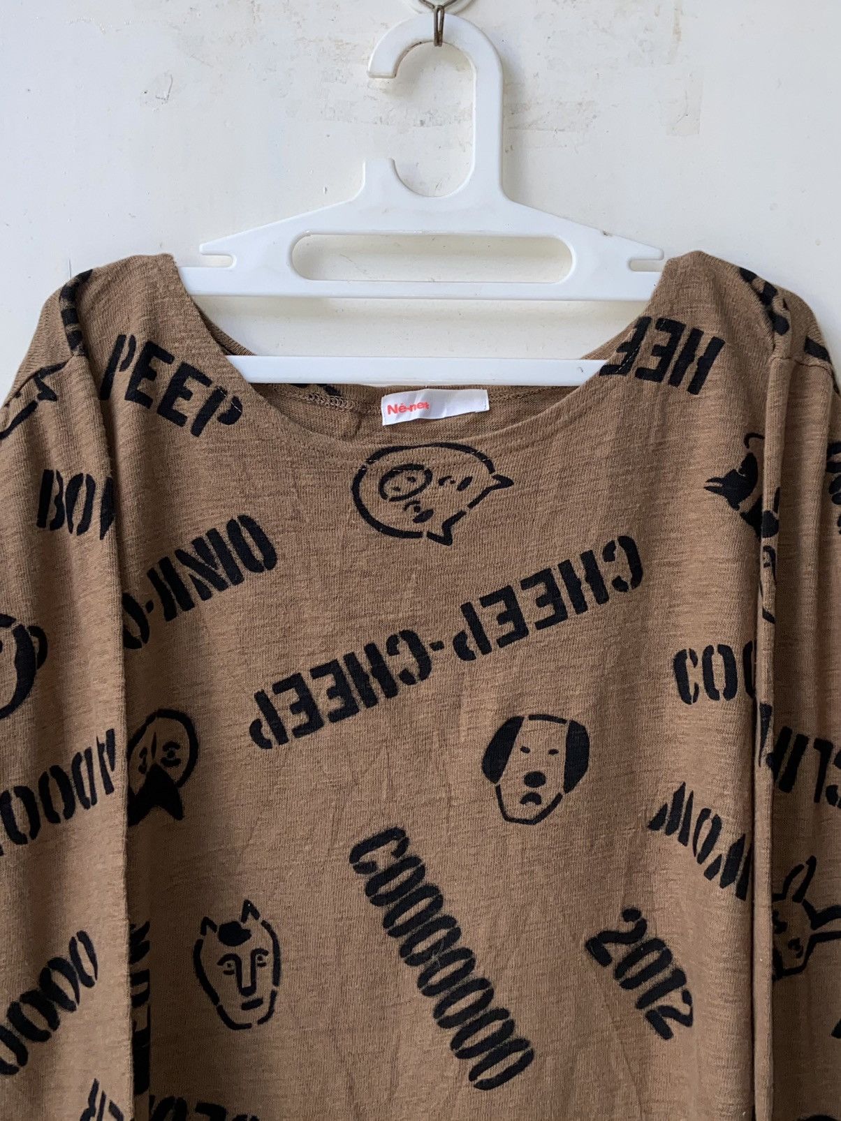 Issey Miyake × Japanese Brand × Ne-Net NE-NET Brown T-Shirt Size US XXL / EU 58 / 5 - 12 Thumbnail