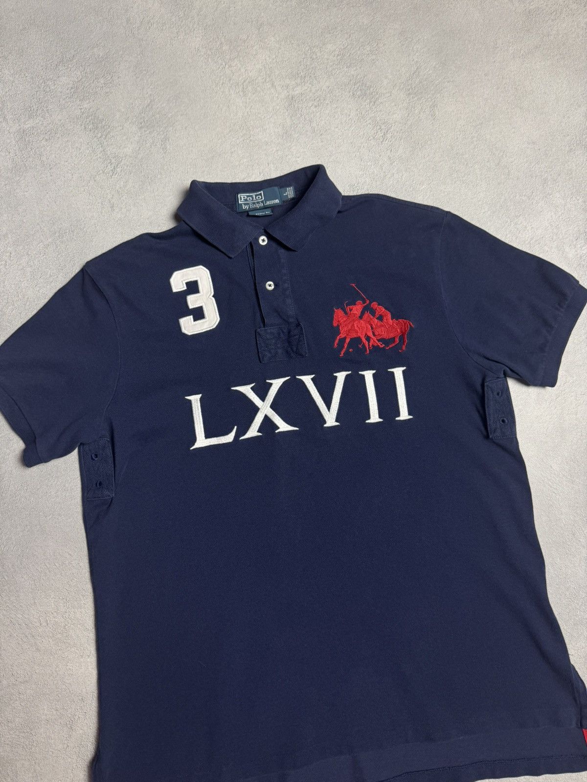 Other Polo Ralph Lauren LXVII #3 Vintage 90s Big Pony Polo Shirt Size US L / EU 52-54 / 3 - 3 Thumbnail