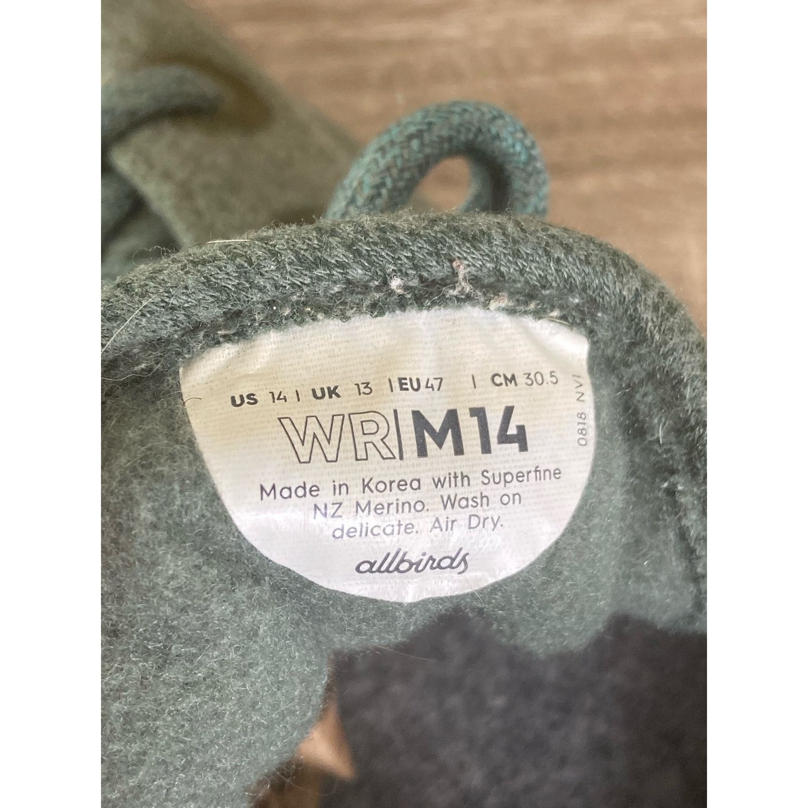 Allbirds Allbirds Wool Shoes Green Sneakers Mens Runners Size 14 Size US 14 / EU 47 - 3 Thumbnail