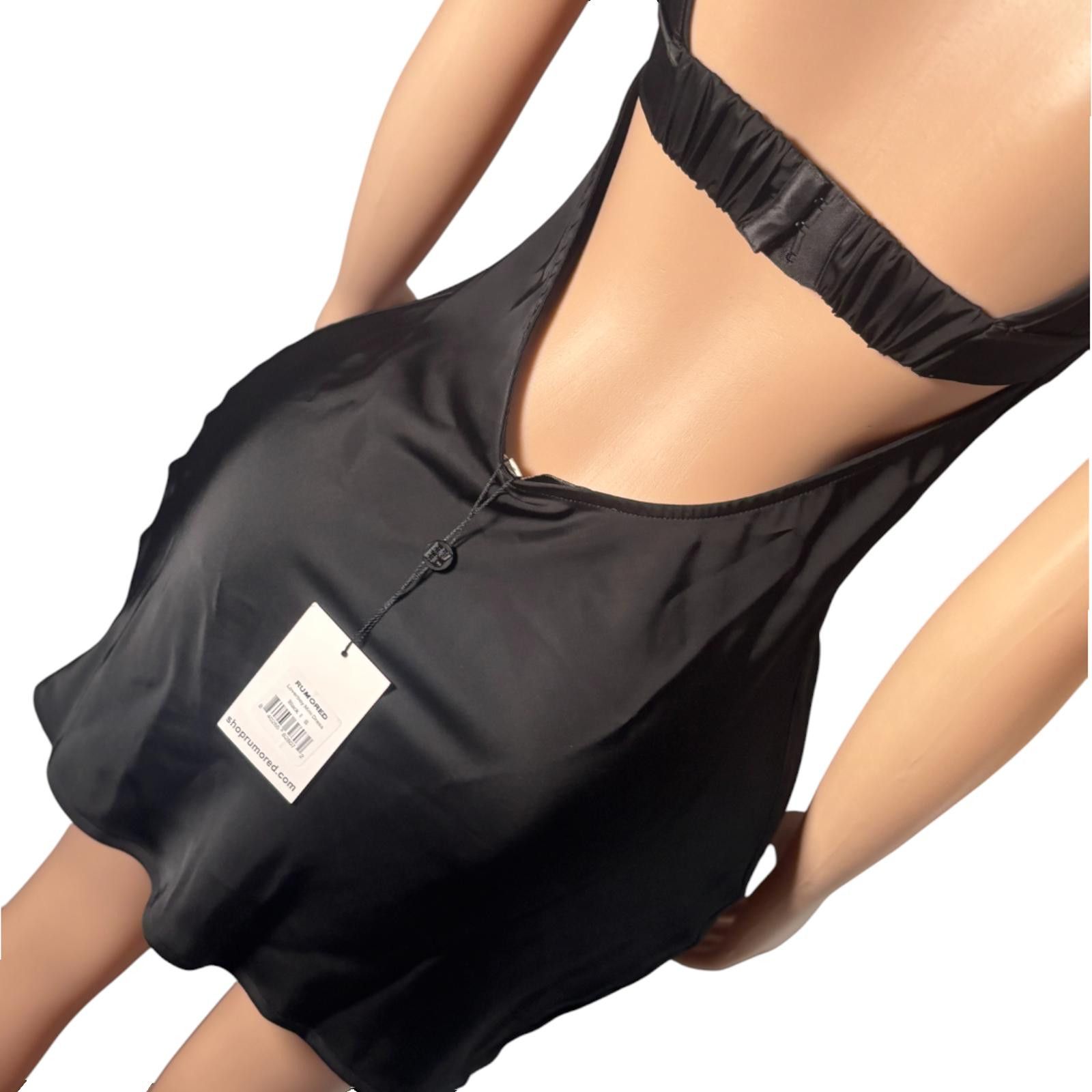 Other Rumored Brand Women's Black and Silver Cocktail Dress Size S / US 4 / IT 40 - 3 Thumbnail