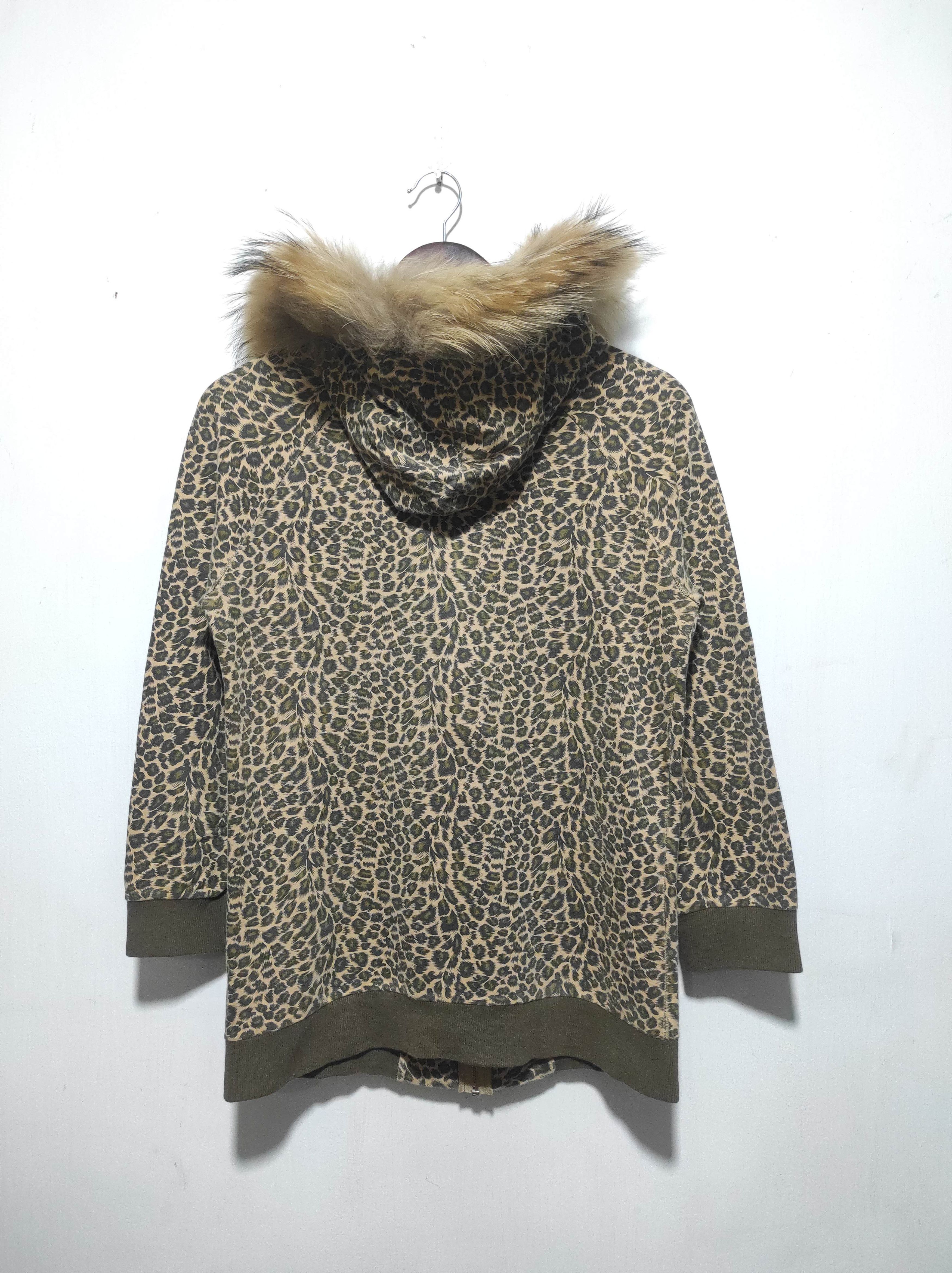 Hysteric Glamour World Wide Love Leopard Fur Hoodie IfSixWasNine LGB style Size S / US 4 / IT 40 - 16 Thumbnail