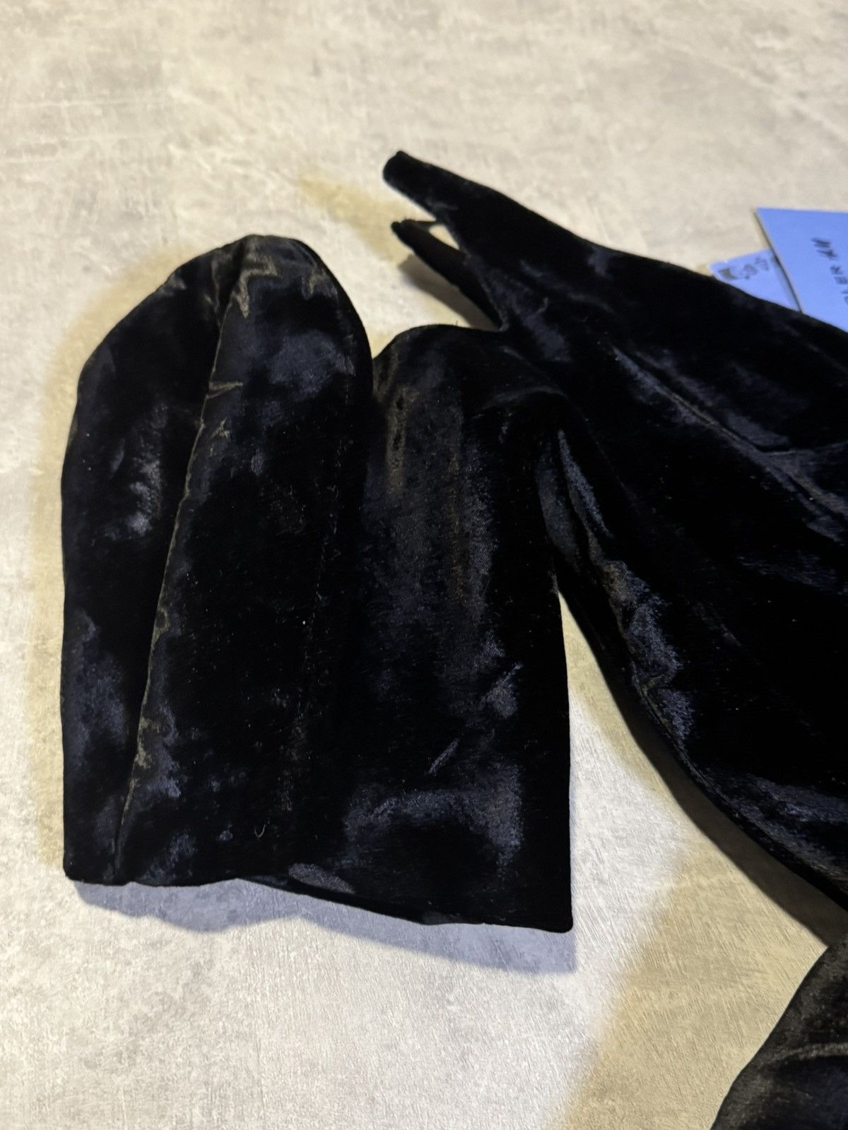 H&M × Mugler Rare Mugler X H&M Velvet Peplum Dress Black UK14/US10/EUR 42 Size M / US 6-8 / IT 42-44 - 3 Thumbnail