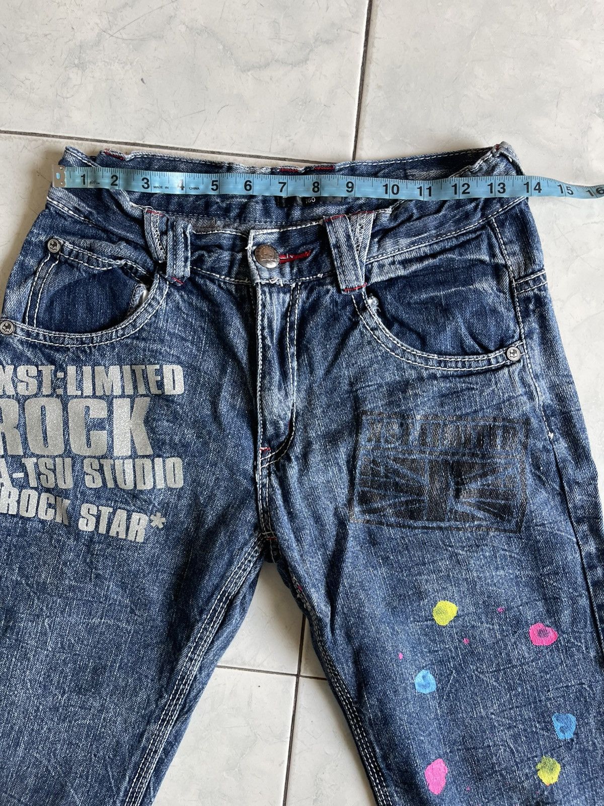 Designer × Japanese Brand Batsu Studio jeans rare Size US 28 / EU 44 - 7 Thumbnail