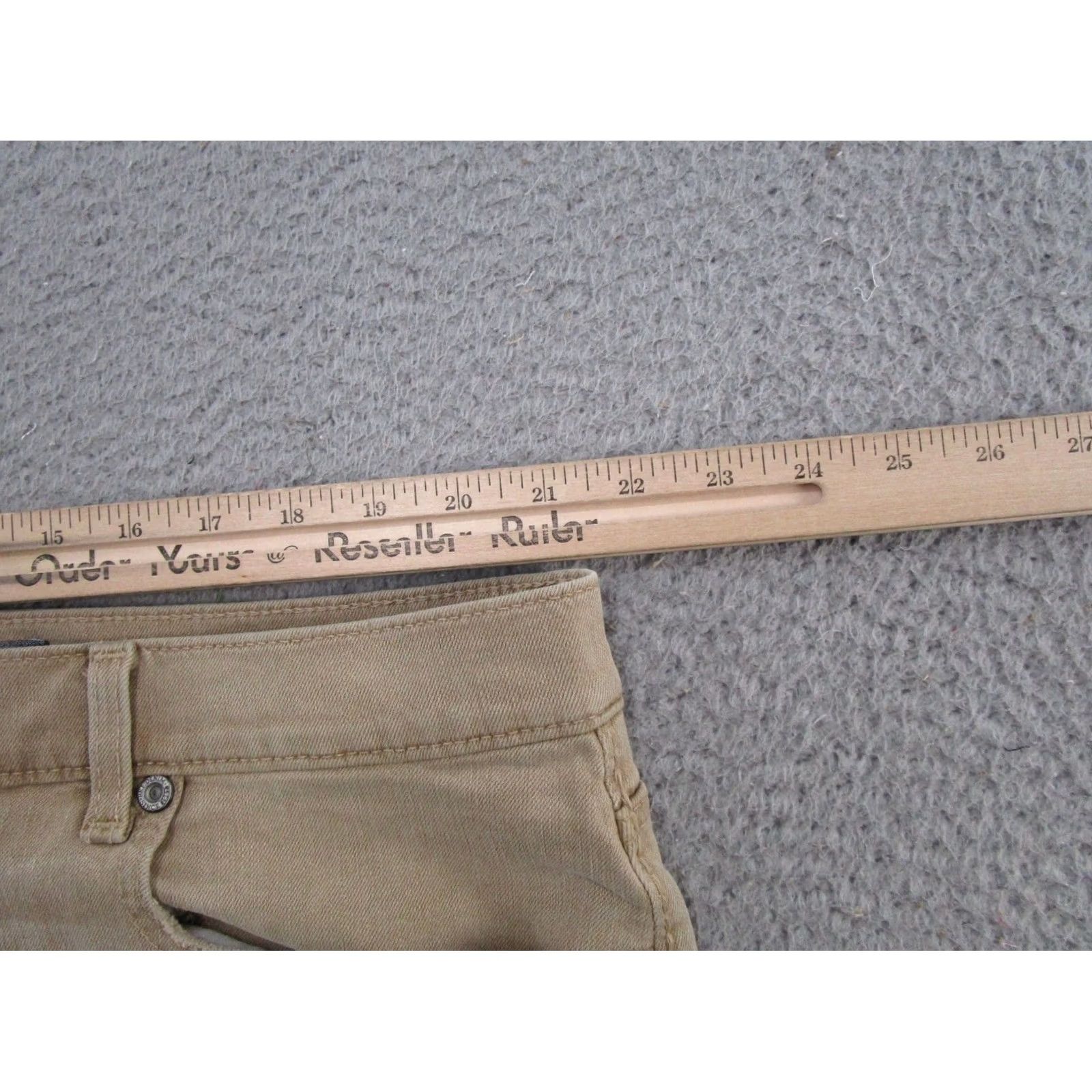 Vintage Buckle Jeans Buckle BKE Mens Straight Stretch Leg 42L 42x33 Tan Brown Denim 5-Pocket Style 42 Inseam Men Jeans Size US 42 / EU 58 - 6 Thumbnail