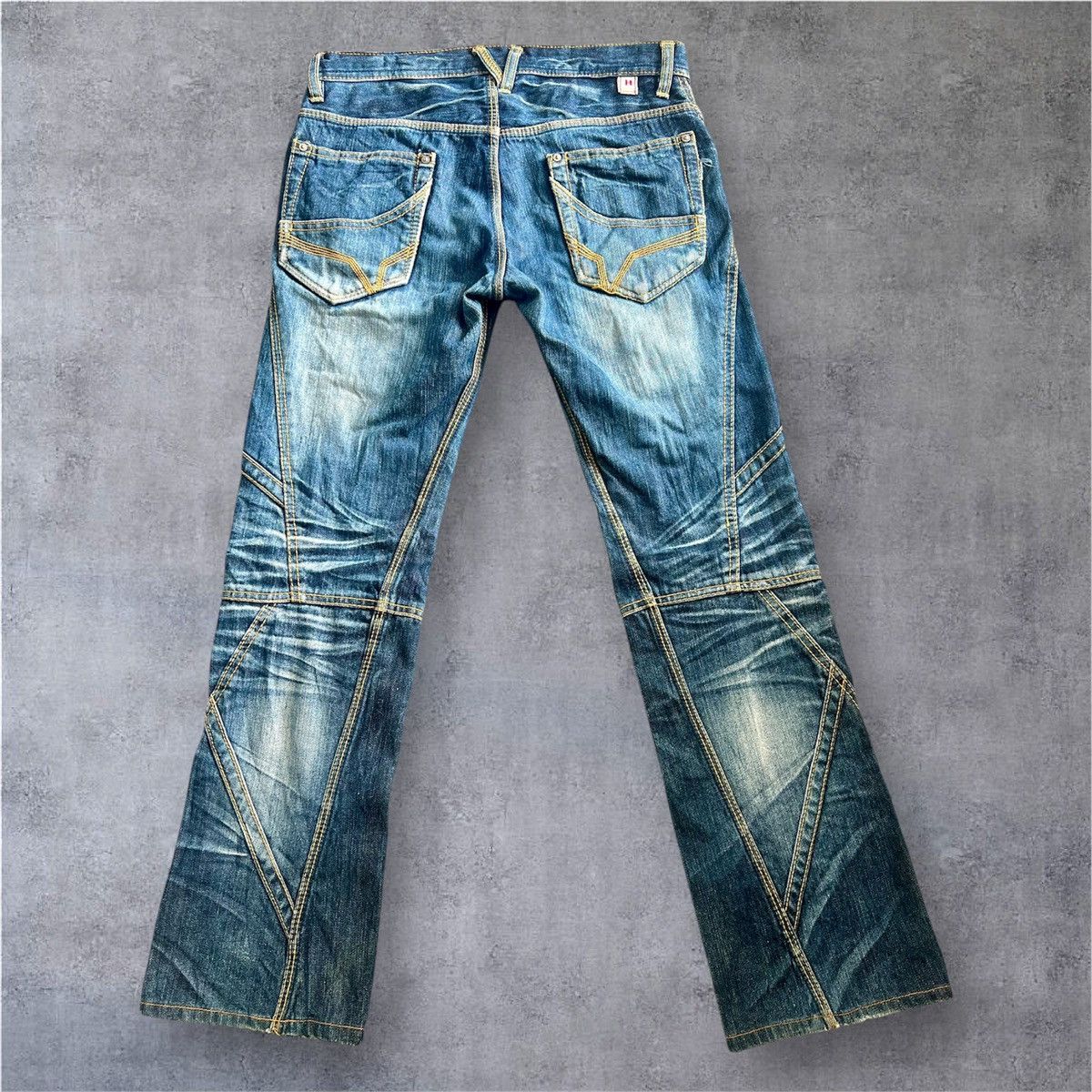 HIDEAWAYS Vintage Nicole Club For Men Indigo Punk Style Jeans Size US 32 / EU 48 - 2 Thumbnail