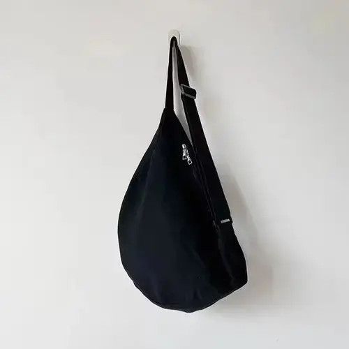 Japanese Brand Black canvas shoulder bag Size ONE SIZE - 3 Thumbnail
